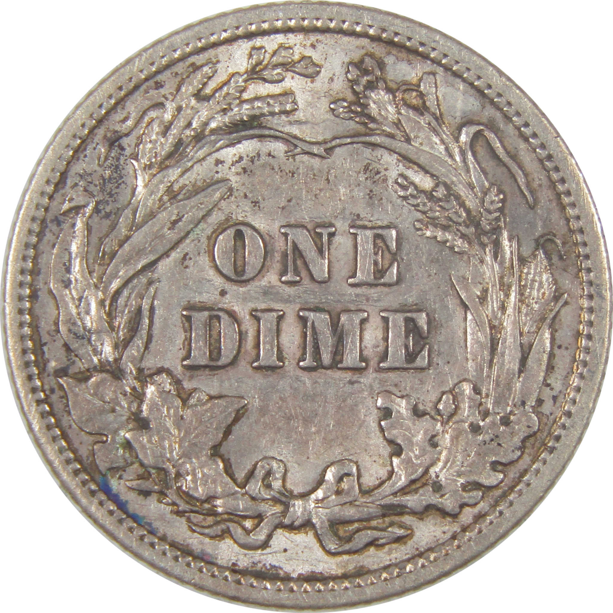 1908 Barber Dime AU About Uncirculated Silver 10c Coin SKU:I16834