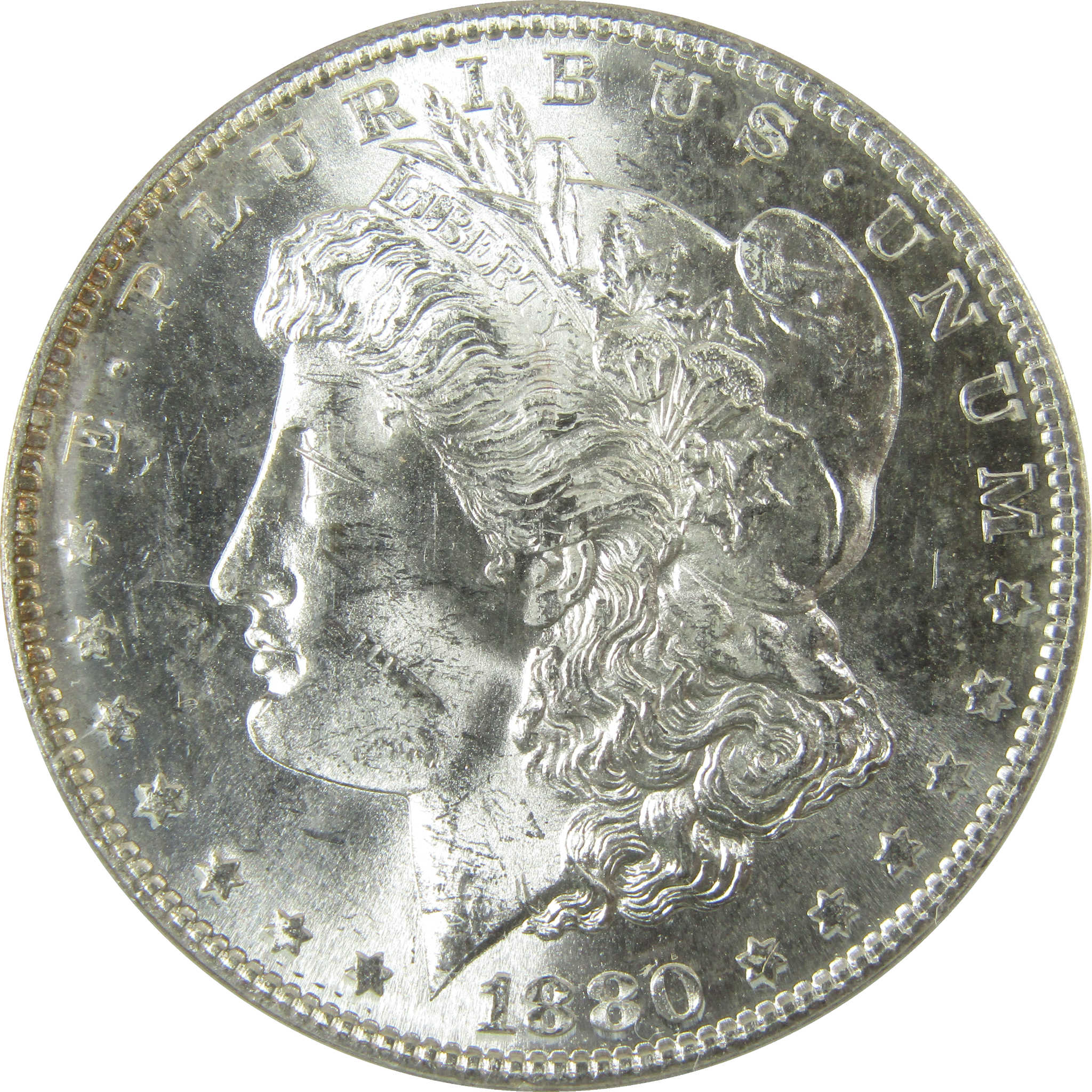 1880 S Morgan Silver Dollar MS 63 ANACS Uncirculated SKU:I28294