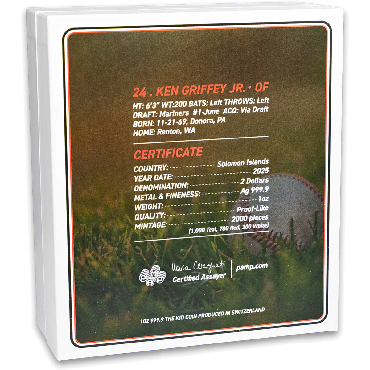 2025 Ken Griffey Jr. 1 oz Silver Coin Autographed Blind Bag SKU:OPC278