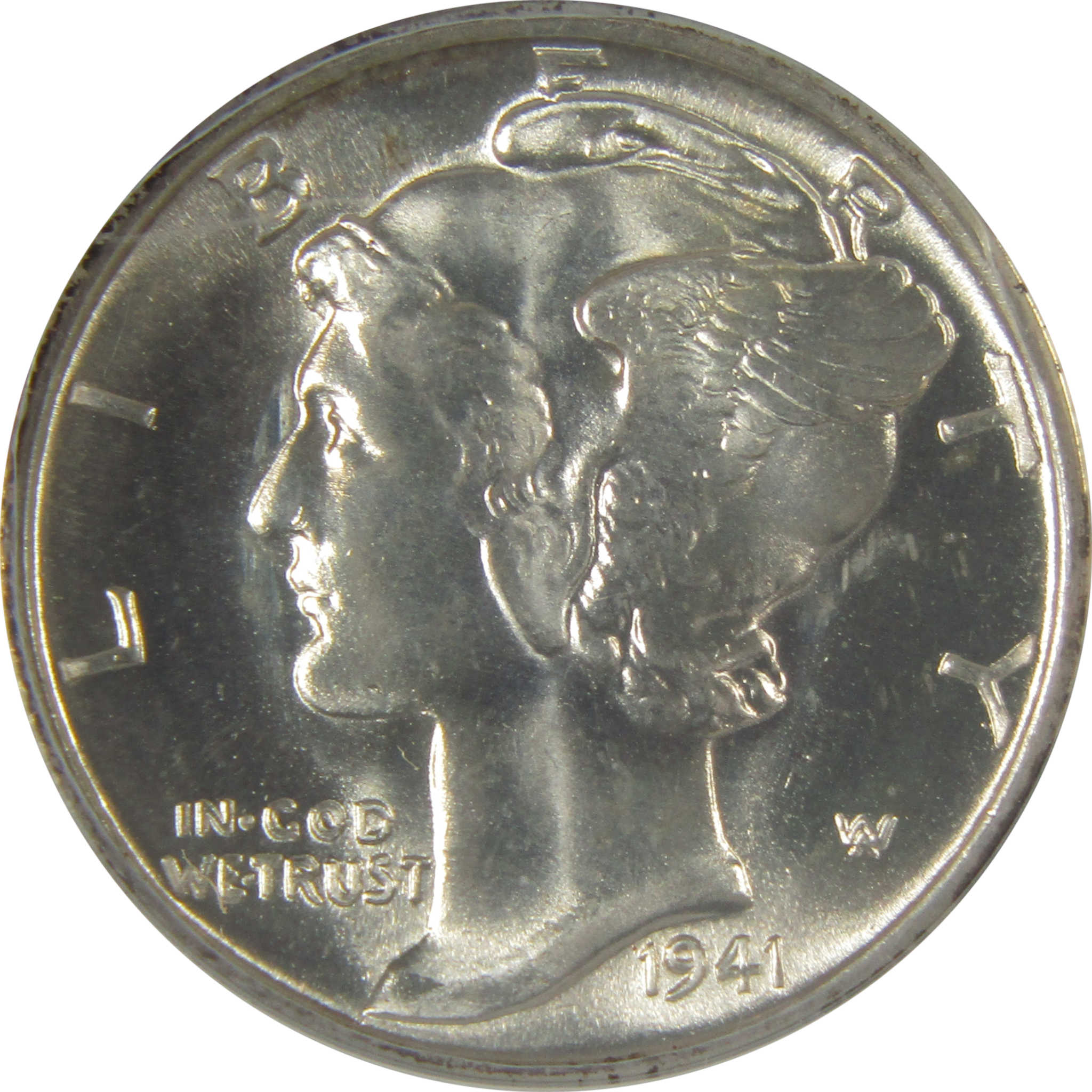 1941 S Mercury Dime MS 67 FSB ANACS Silver Uncirculated SKU:I23091