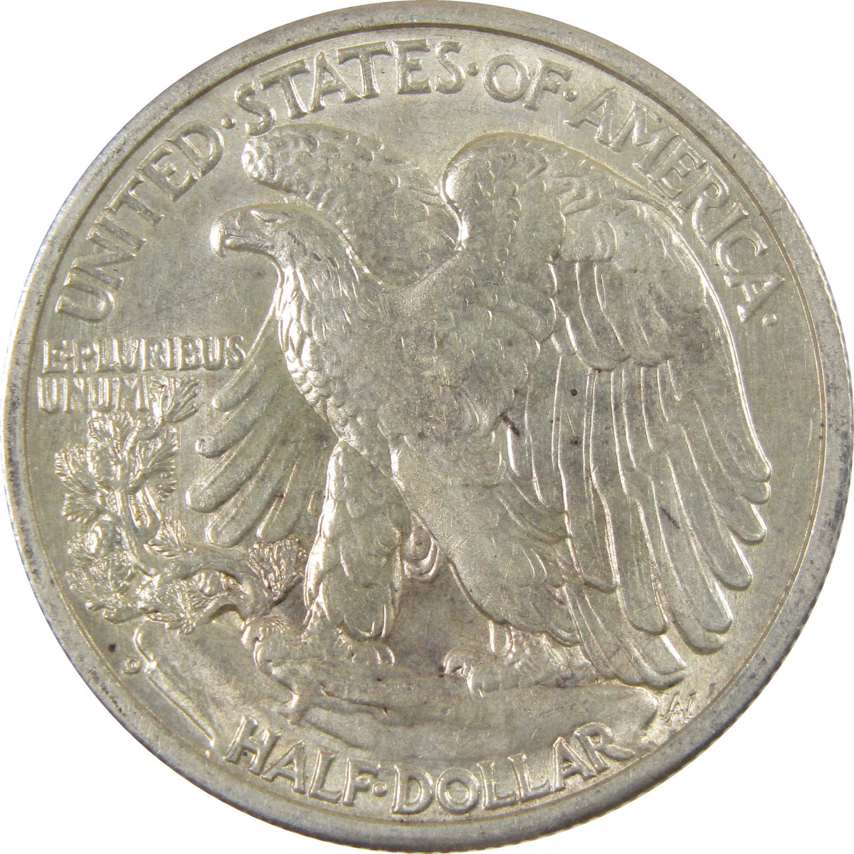 1942 D Liberty Walking Silver 50c Borderline Uncirculated SKU:I28682
