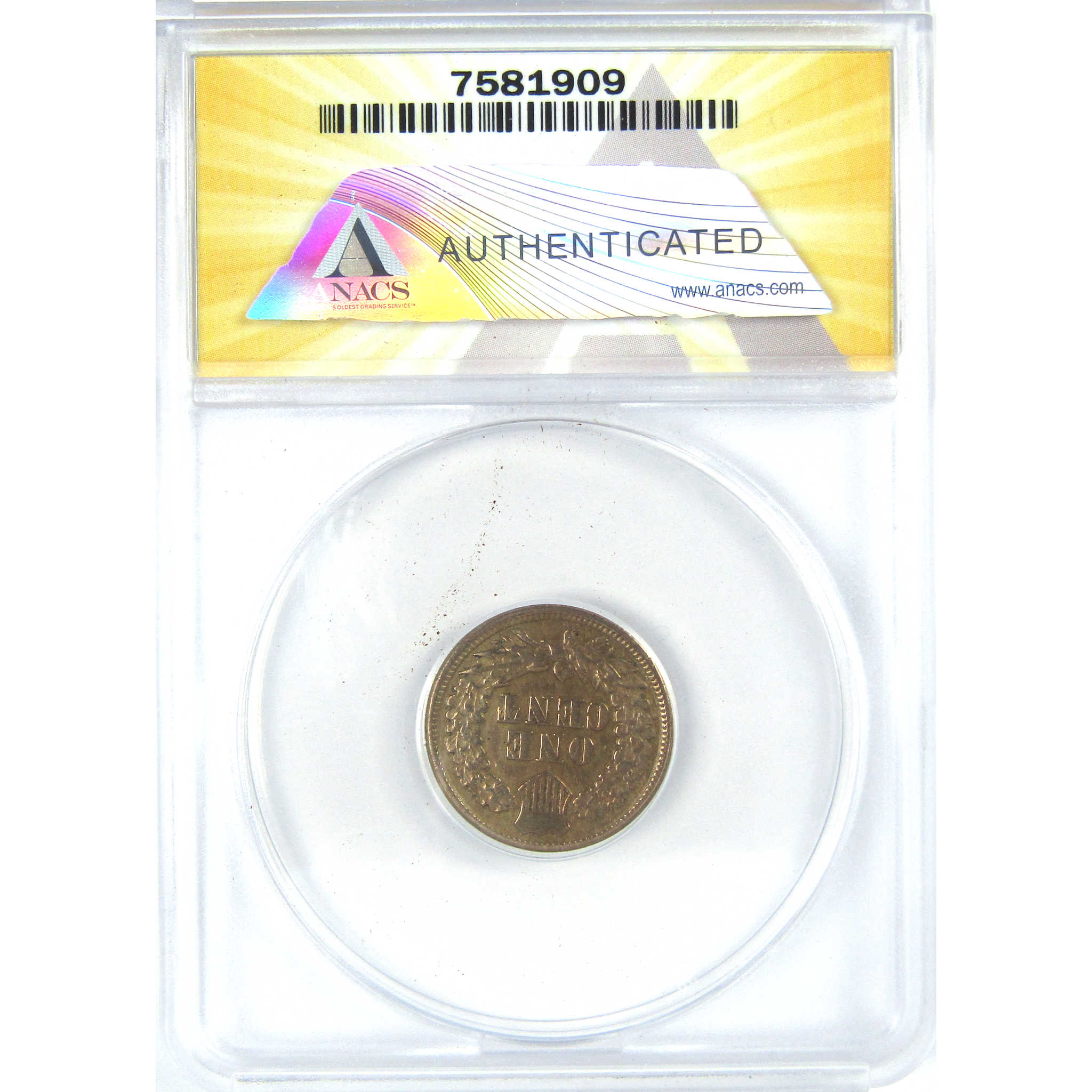 1860 Indian Head Cent AU 55 Details ANACS Copper-Nickel SKU:I16061