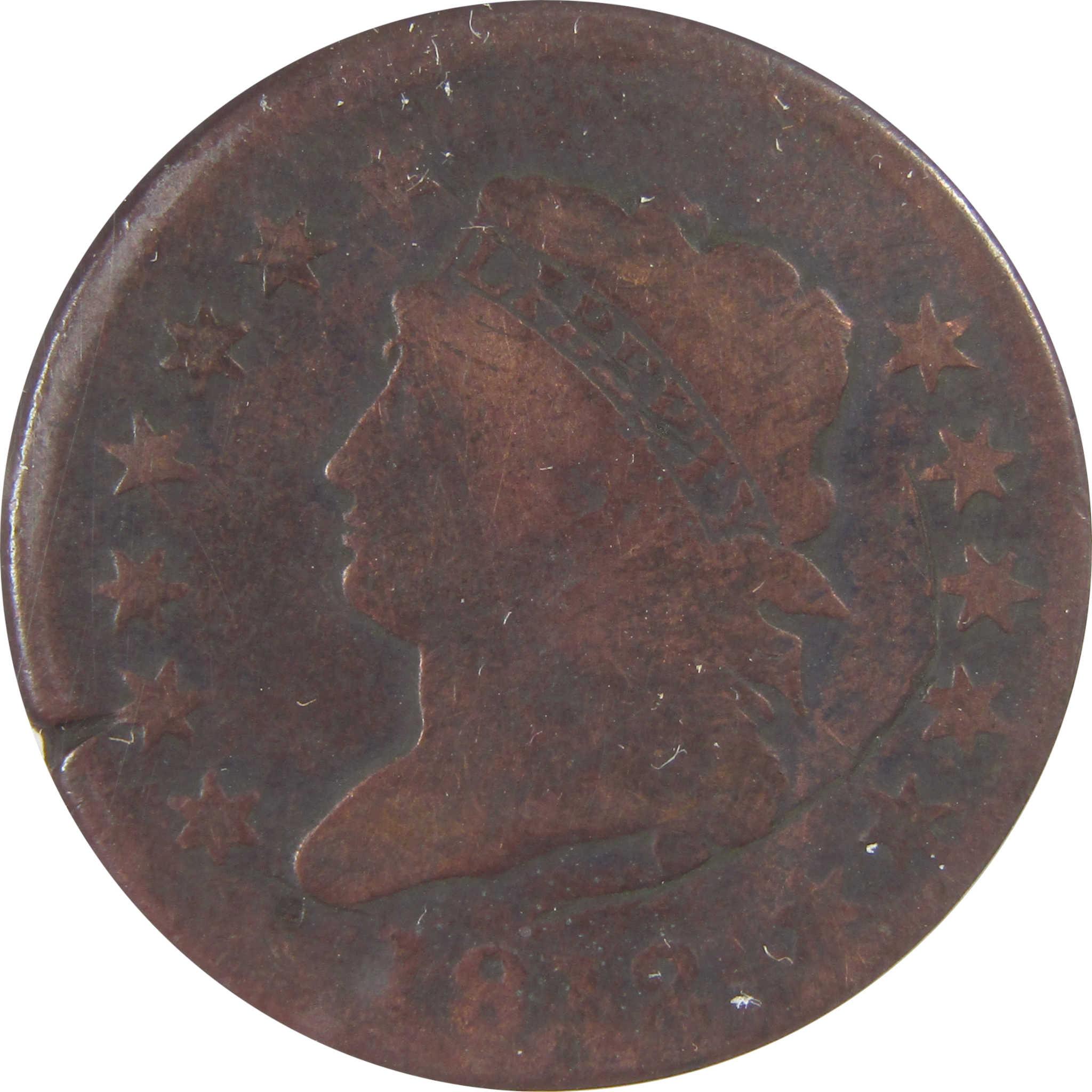 1812 Classic Head Copper Large Cent G 4 Details ANACS Penny SKU:I25550