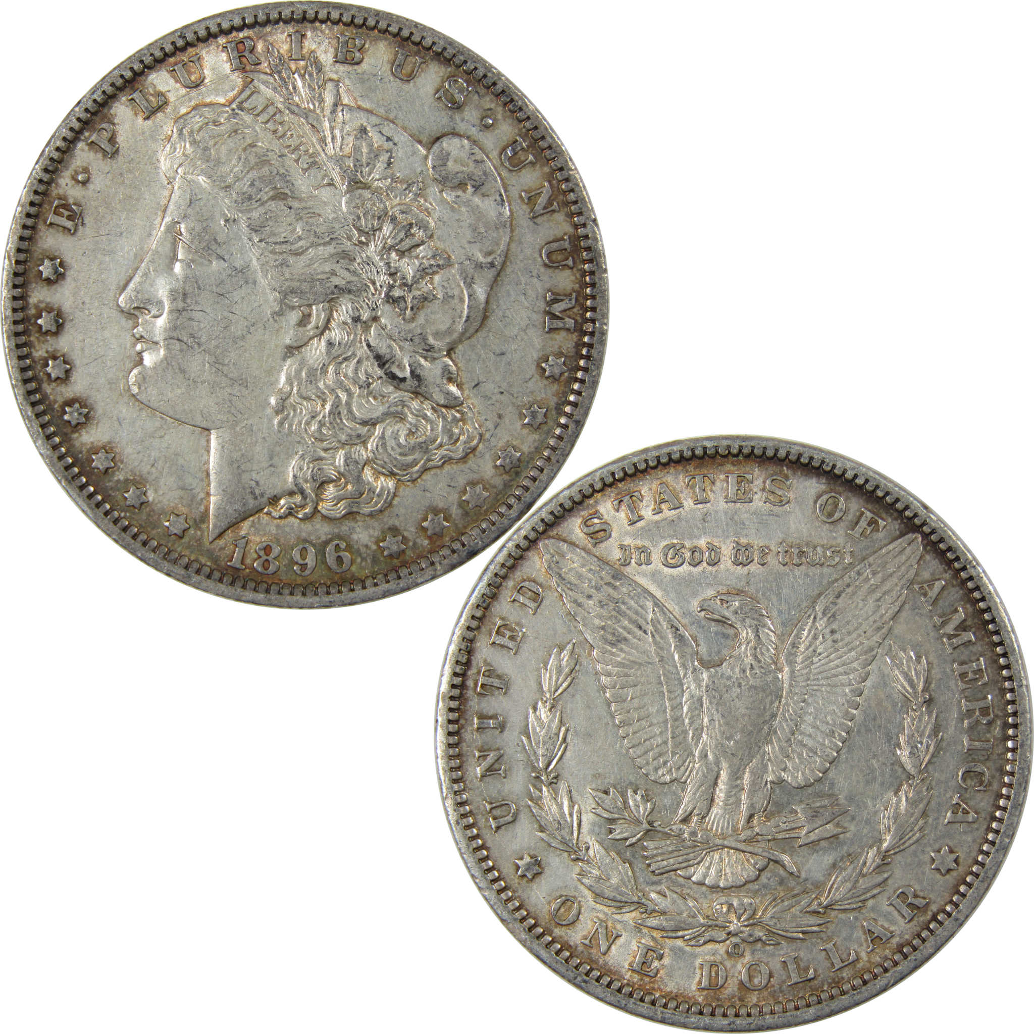 1896 O Morgan Dollar AU About Uncirculated Silver $1 Coin SKU:I23701