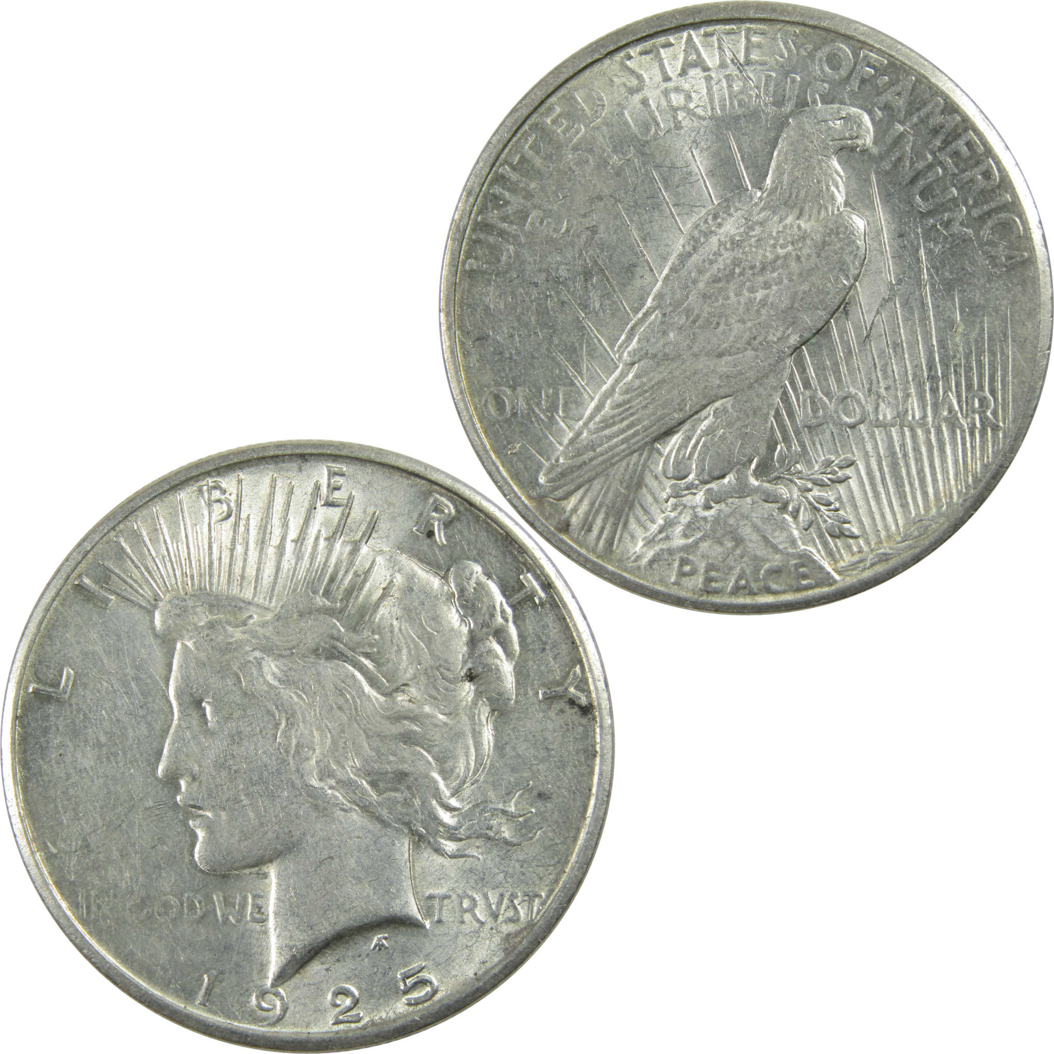 1925 S Peace Dollar AU About Uncirculated Silver $1 Coin SKU:I13381
