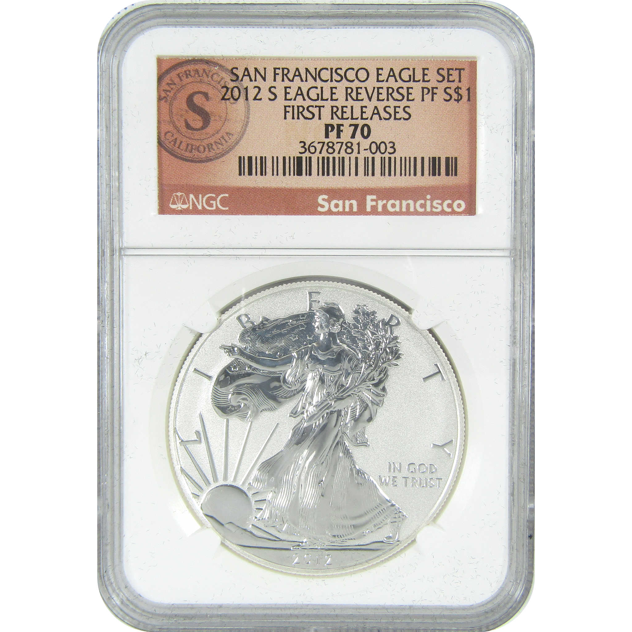 2012 American Eagle San Francisco Silver Proof Set NGC SKU:CPC9412