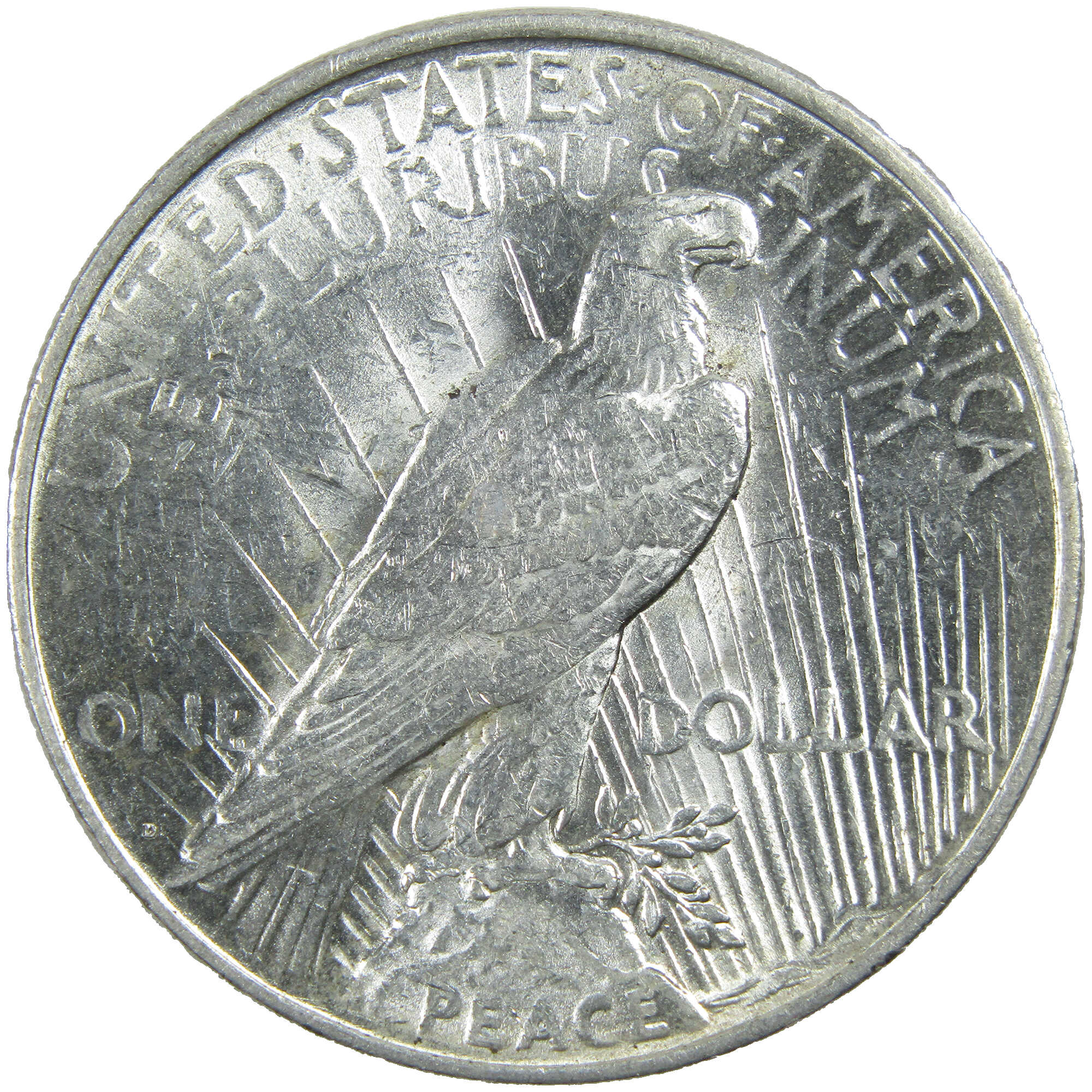 1927 D Peace Dollar AU About Uncirculated Silver $1 Coin SKU:I12942