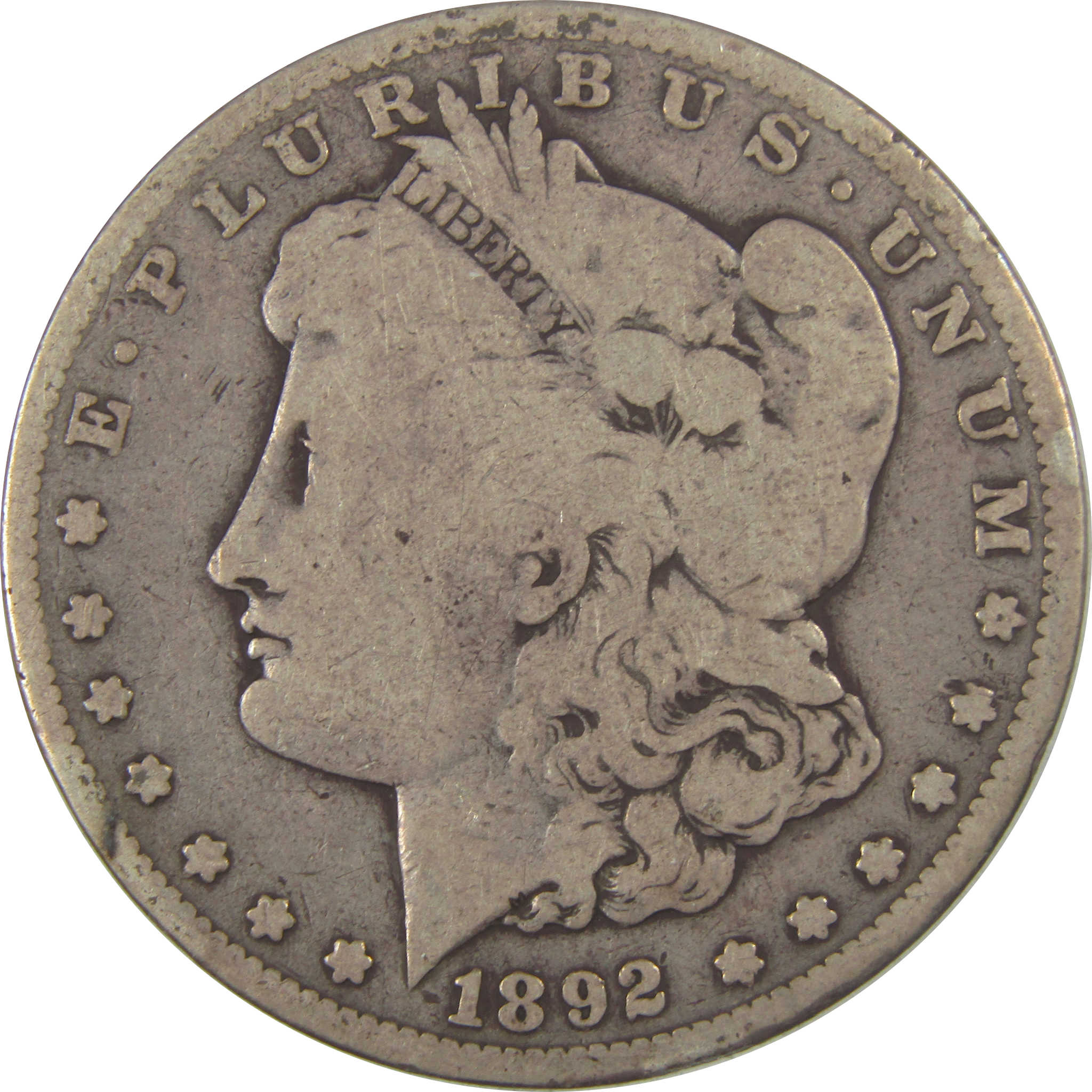 1892 S Morgan Dollar VG Very Good Silver $1 Coin SKU:CPC1090 - Morgan coin - Morgan silver dollar - Morgan silver dollar for sale - Profile Coins &amp; Collectibles