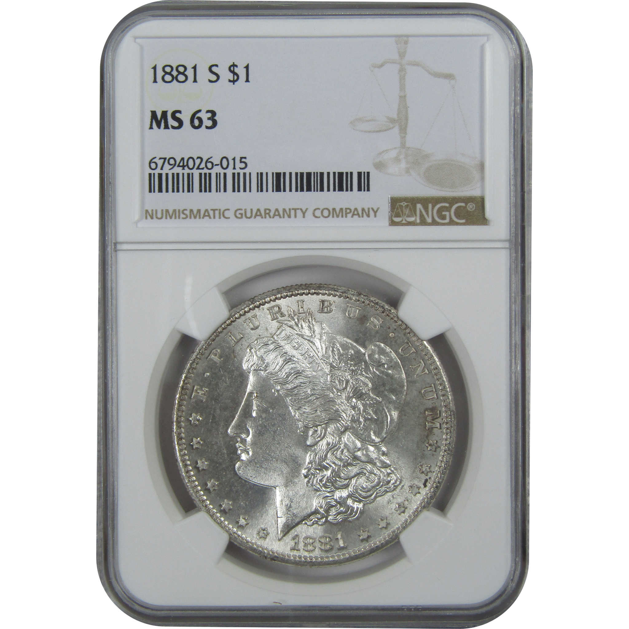 1881 S Morgan Dollar MS 63 NGC Silver $1 Uncirculated Coin SKU:I15773 - Morgan coin - Morgan silver dollar - Morgan silver dollar for sale - Profile Coins &amp; Collectibles