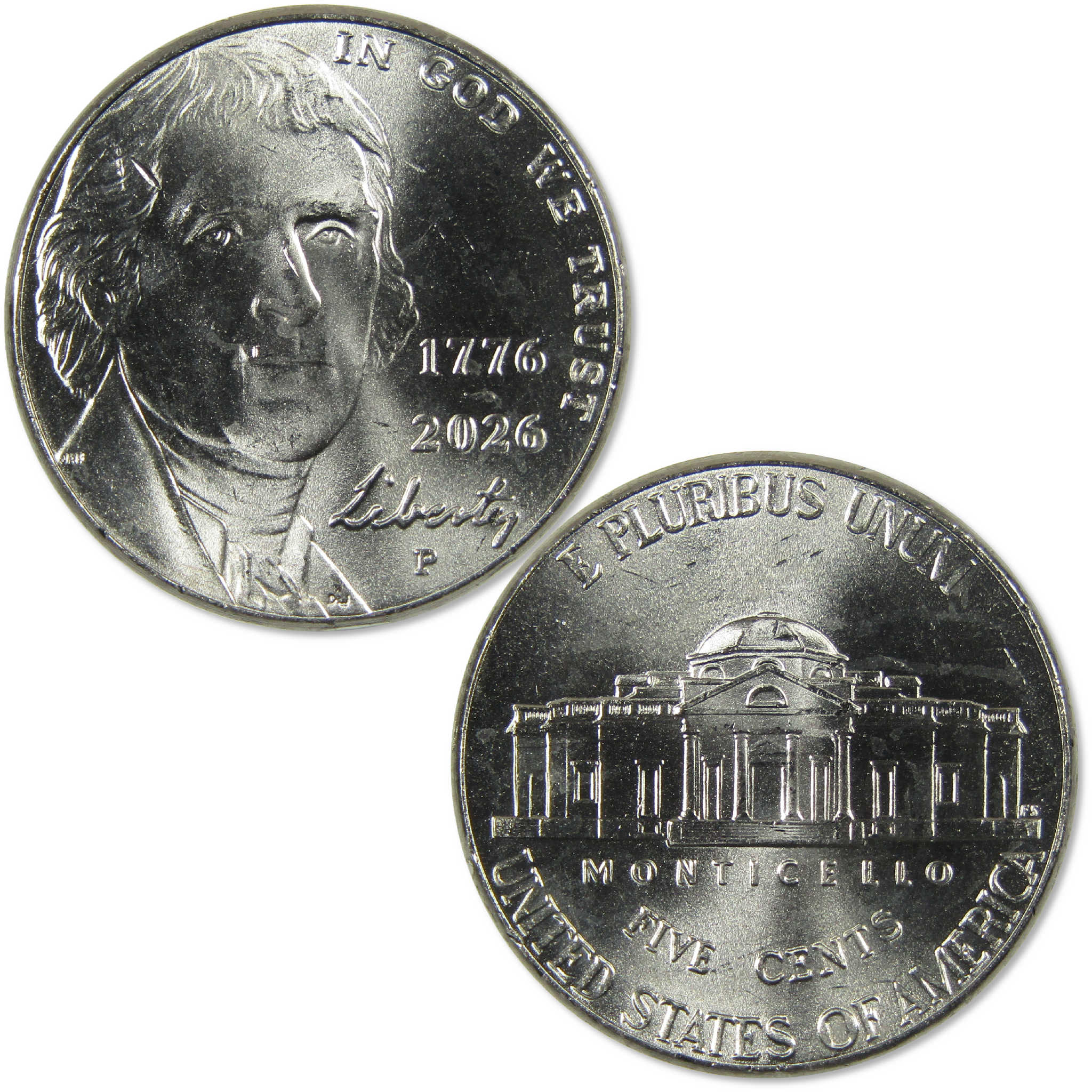 2026 P Semiquincentennial Jefferson Nickel Uncirculated Mint State