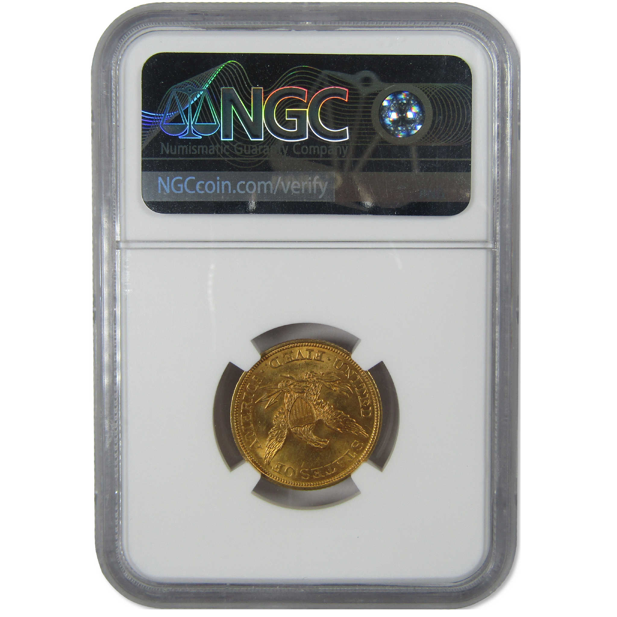 1844 Liberty Head Gold $5 Half Eagle MS 64 NGC Uncirculated Coin