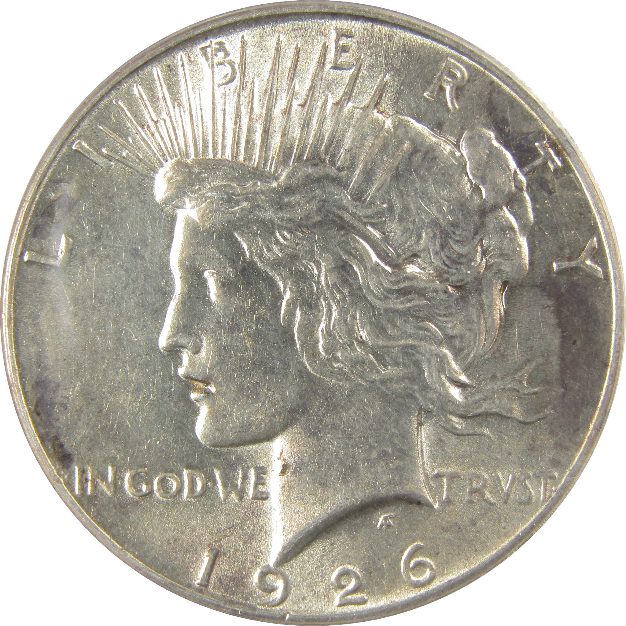 1926 Peace Dollar AU 58 ANACS Silver $1 Coin SKU:I20453