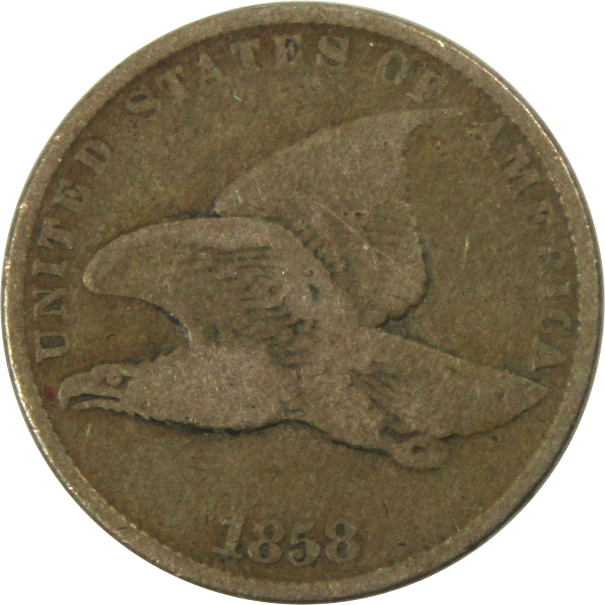 1858 Small Letters Flying Eagle VG Very Good Copper-Nickel SKU:I13290