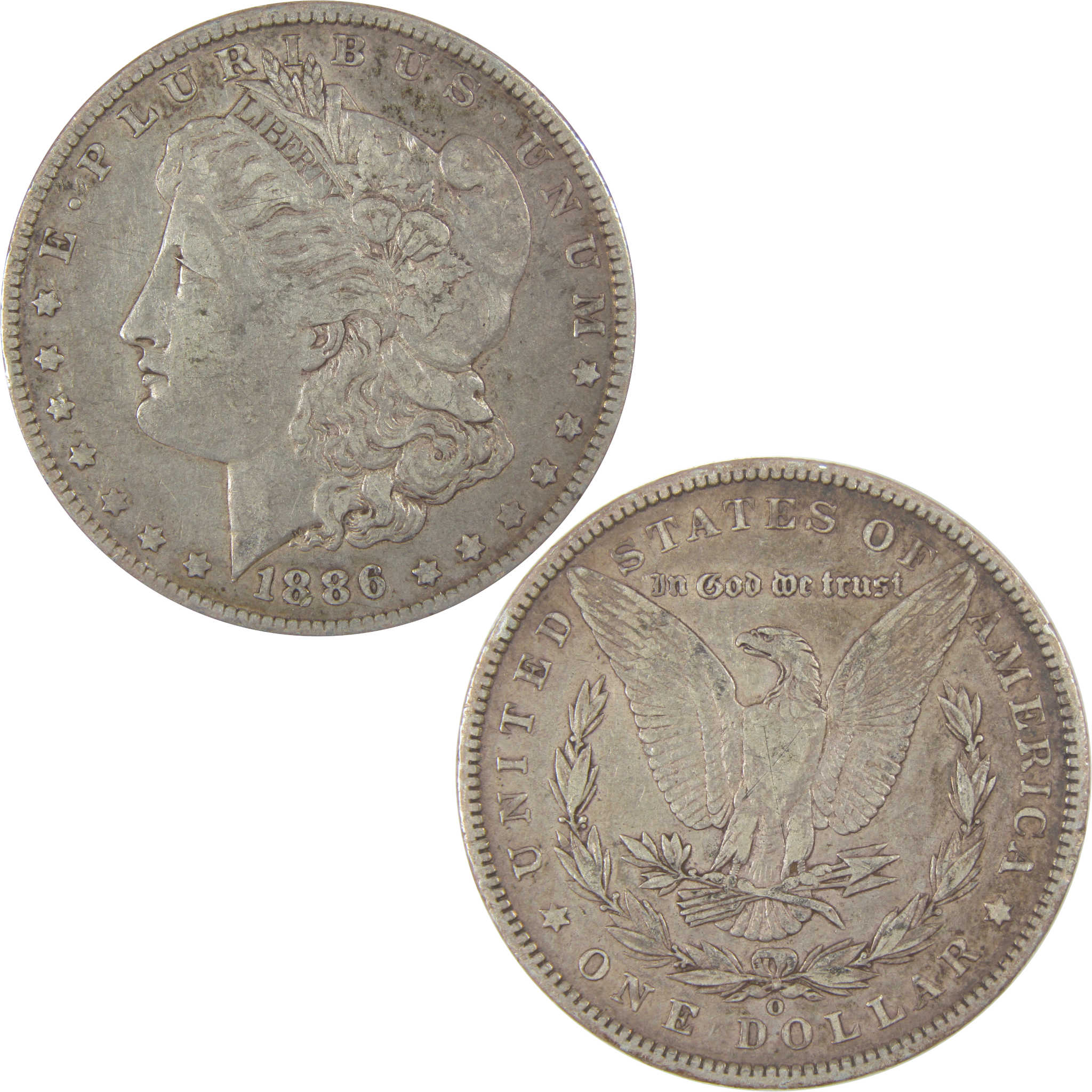 1886 O Morgan Dollar VF Very Fine Silver $1 Coin SKU:I23738 - Morgan coin - Morgan silver dollar - Morgan silver dollar for sale - Profile Coins &amp; Collectibles