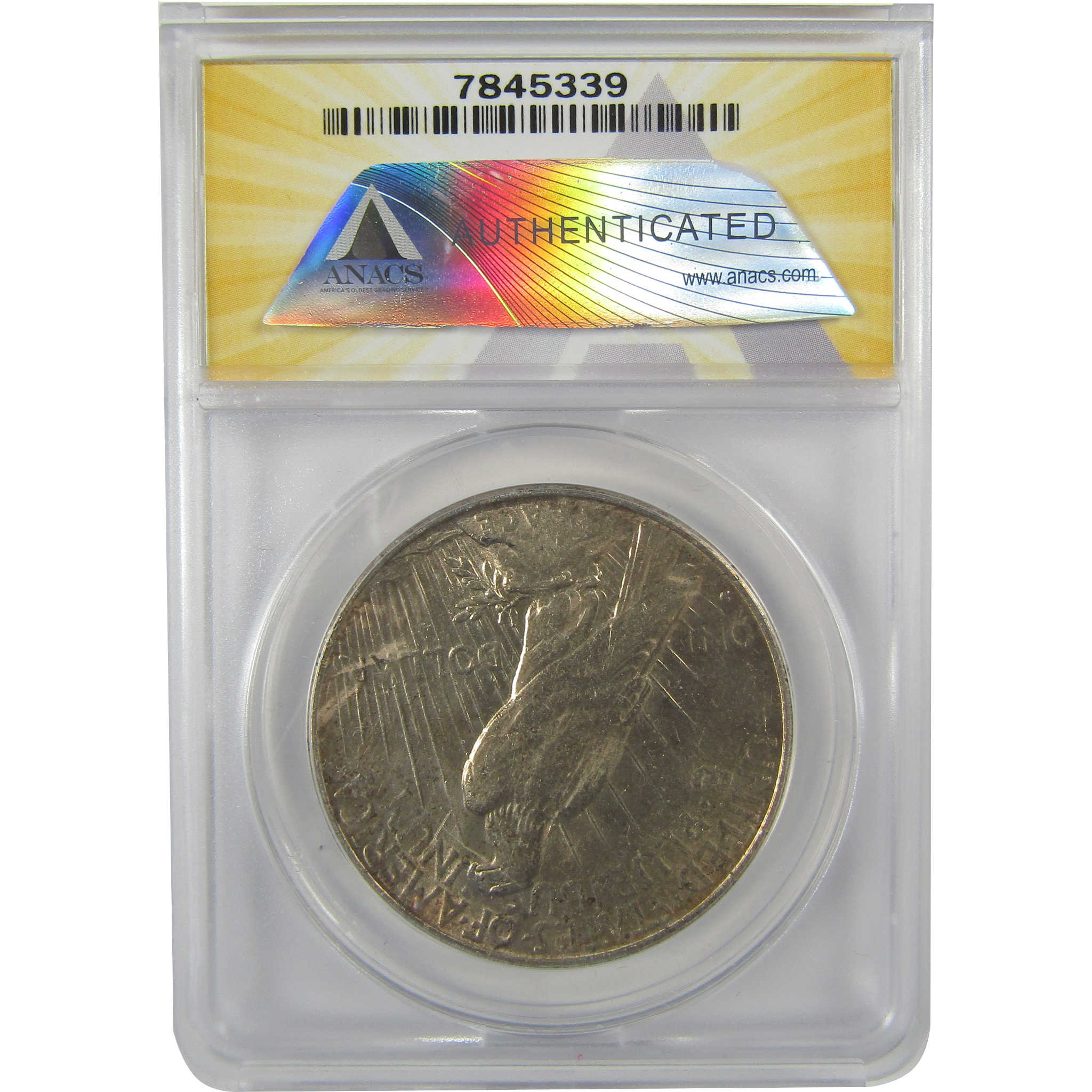 1934 D VAM-3 DDO Large D Peace Dollar AU 53 Details ANACS SKU:I21591