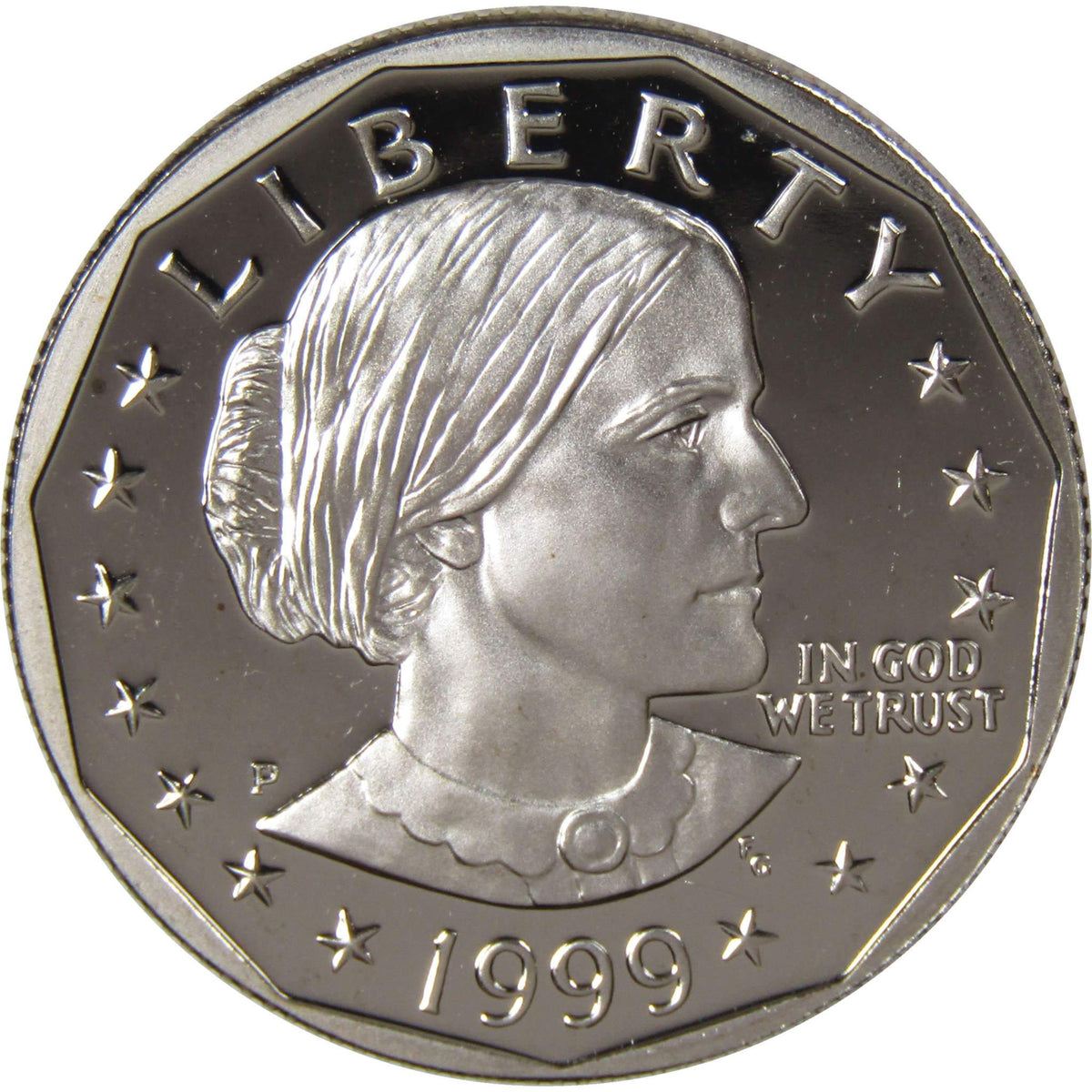 1999 P Susan B Anthony Dollar Clad Proof SBA $1 Coin Collectible