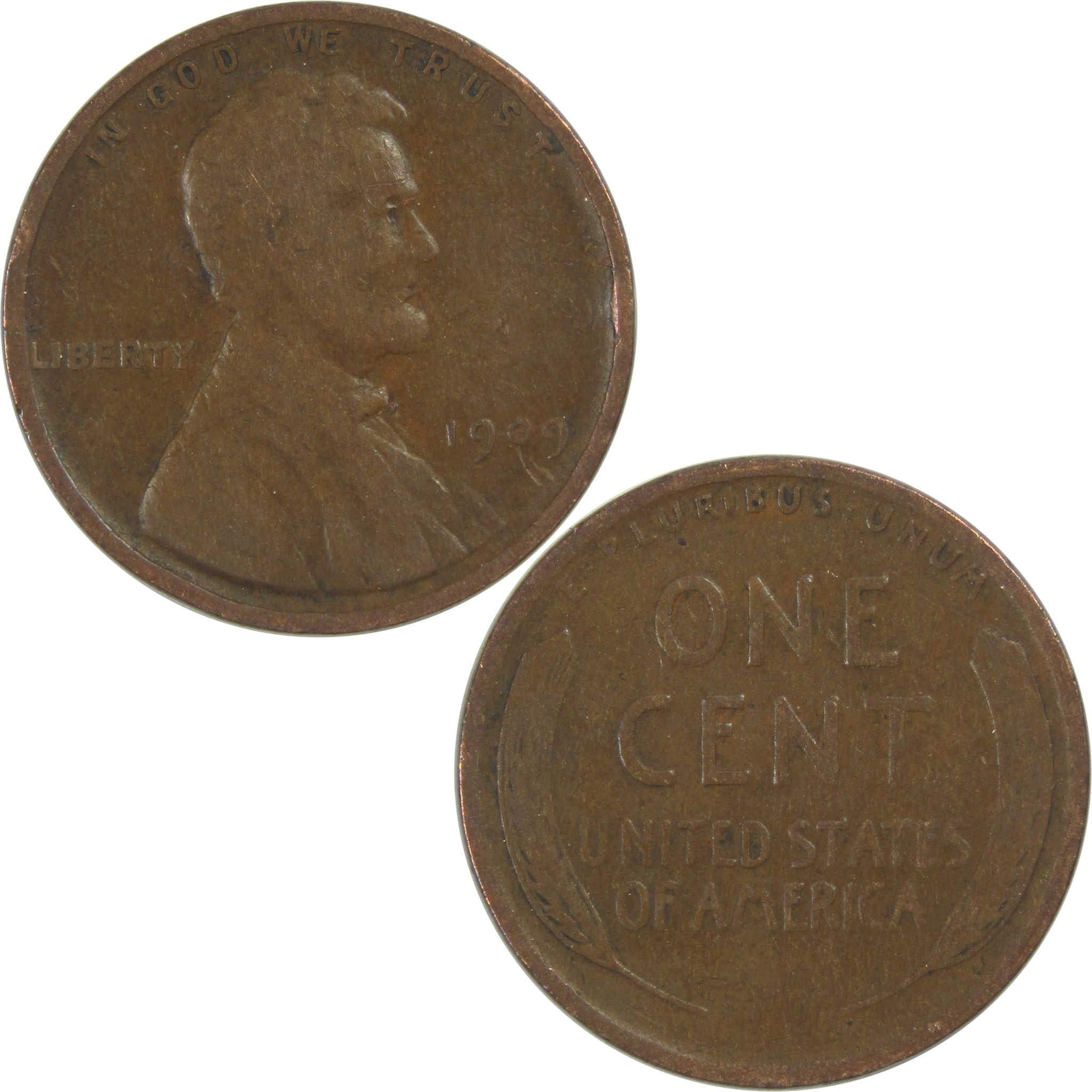 1909 Lincoln Wheat Cent AG About Good Penny 1c Coin