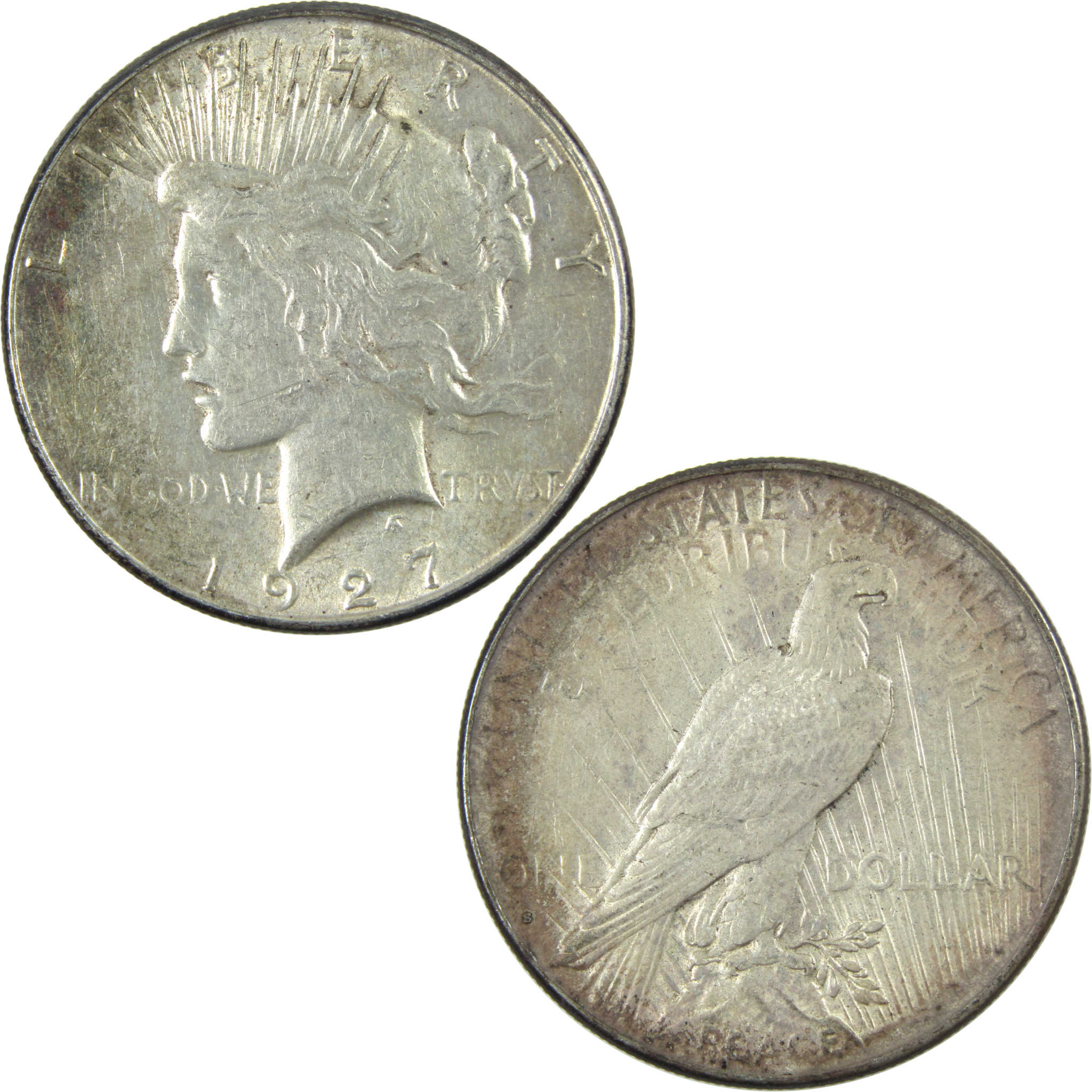 1927 S Peace Dollar AU About Uncirculated Silver $1 Coin SKU:I14629