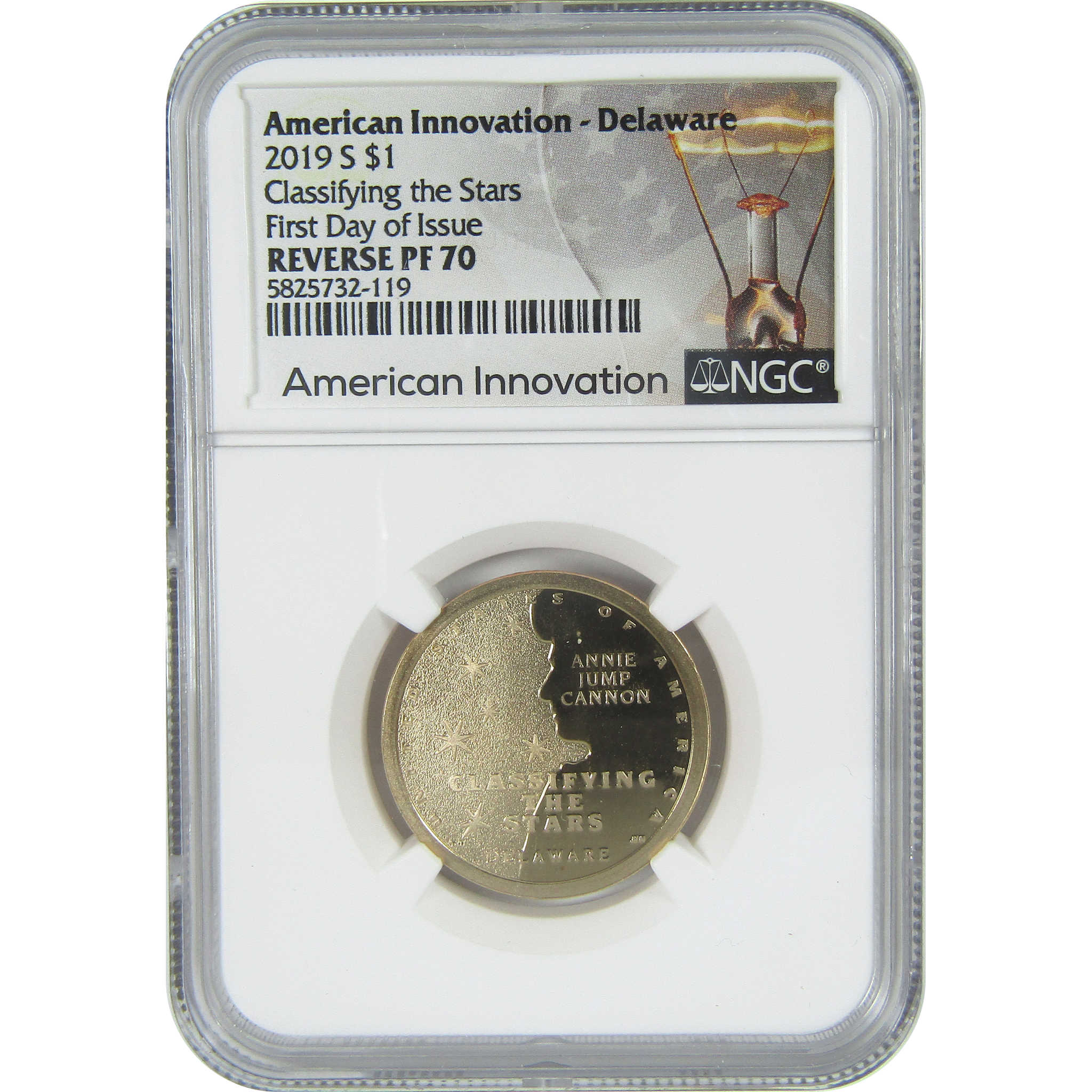 2019 S Classifying Stars Innovation $1 RP 70 NGC Rev Proof SKU:CPC9377