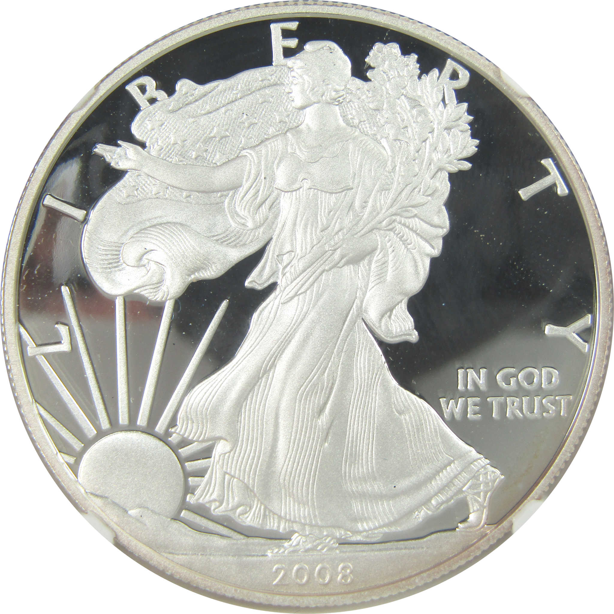 2008 W American Silver Eagle PF 69 UCAM NGC Proof $1 SKU:CPC9562