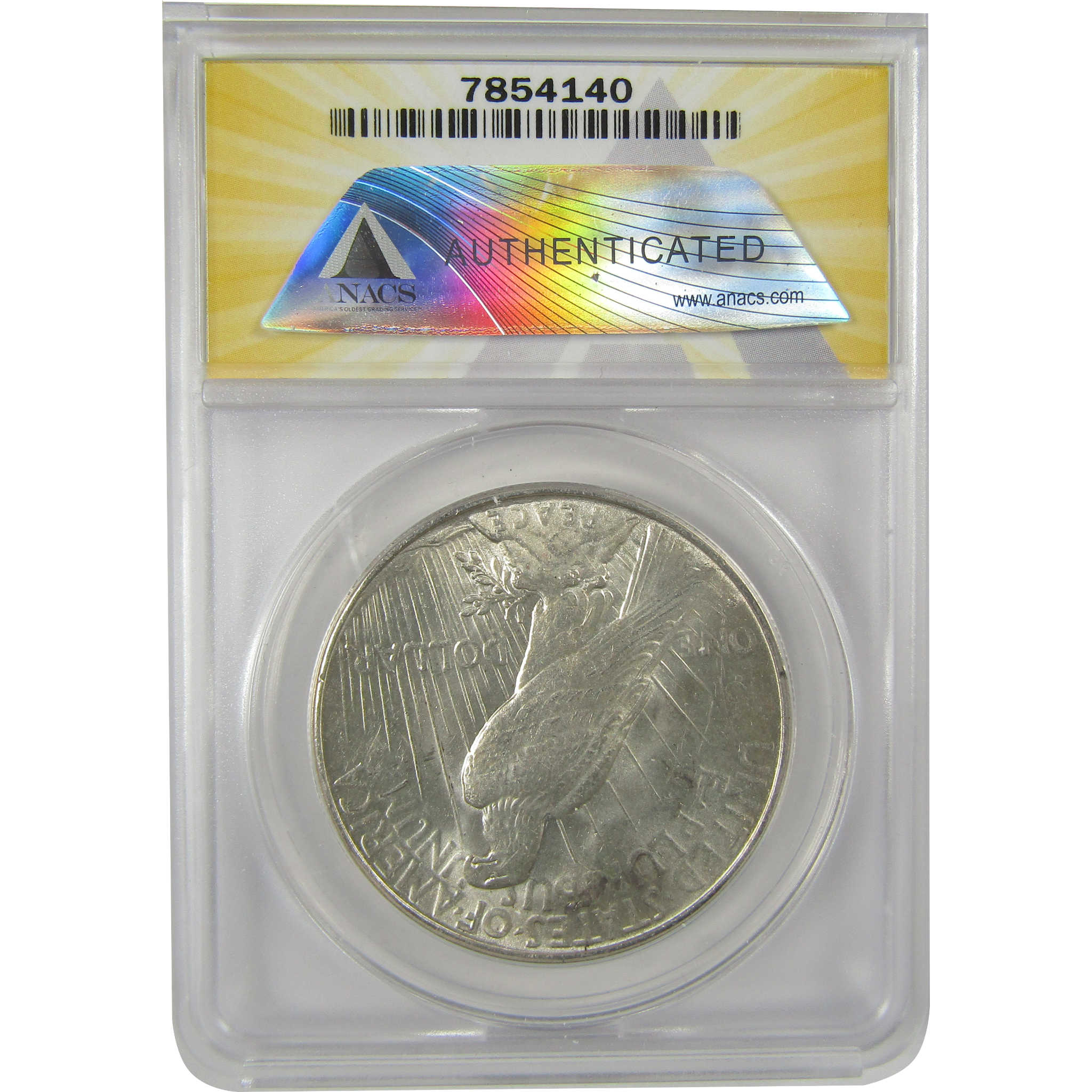 1935 S Peace Dollar MS 60 ANACS Silver Uncirculated $1 Coin SKU:I20754