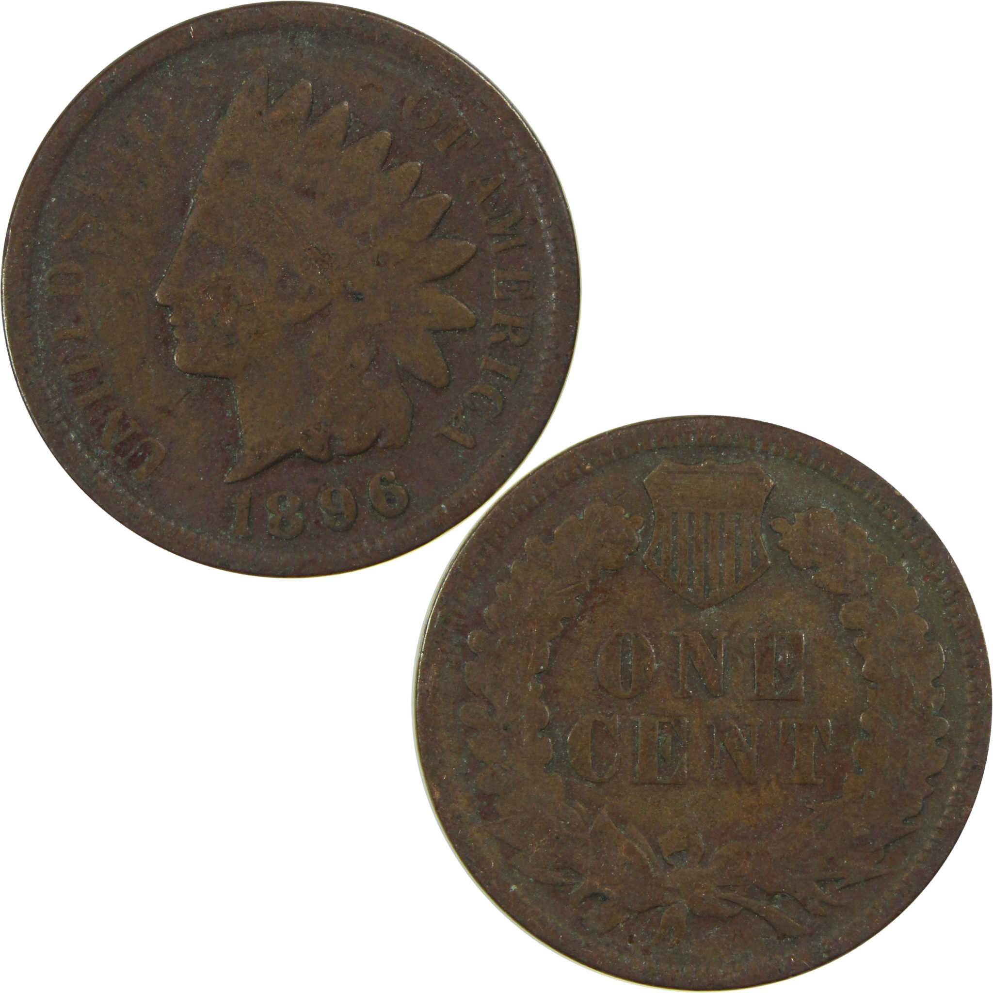 1896 Indian Head Cent G Good Penny 1c Coin SKU:I27034