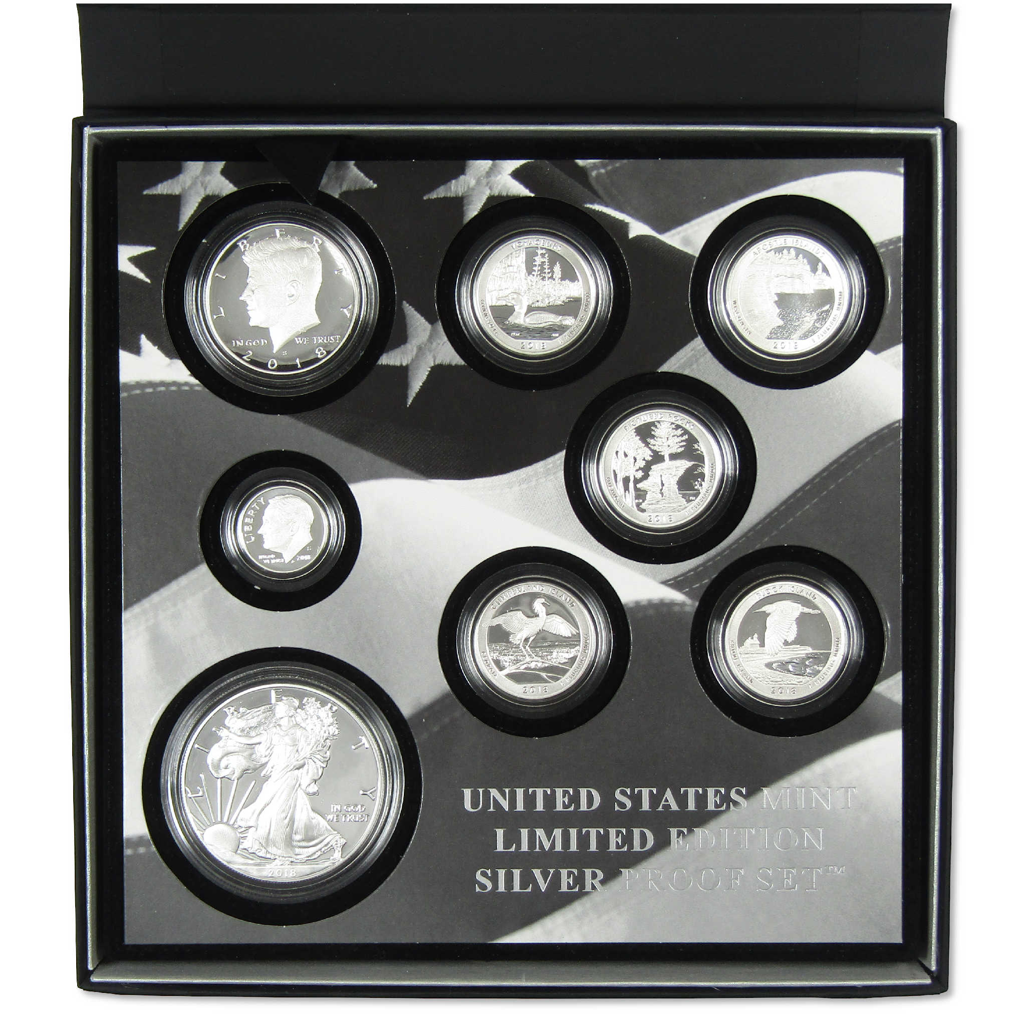 2018 U.S. Mint Limited Edition Silver Proof Set OGP COA SKU:CPC2786