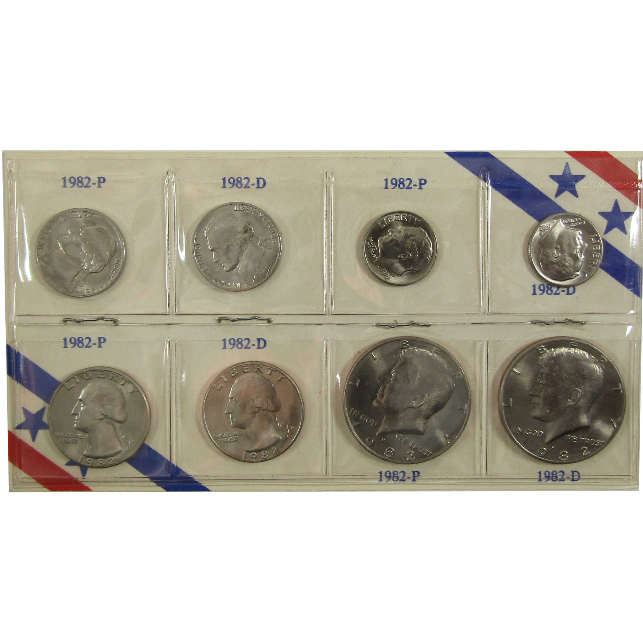 1982 P&D Unofficial 15-Coin Uncirculated Mint Set SKU:I28186