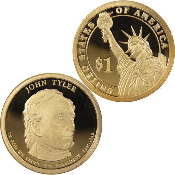 2009 S John Tyler Presidential Dollar Choice Proof 1 Coin