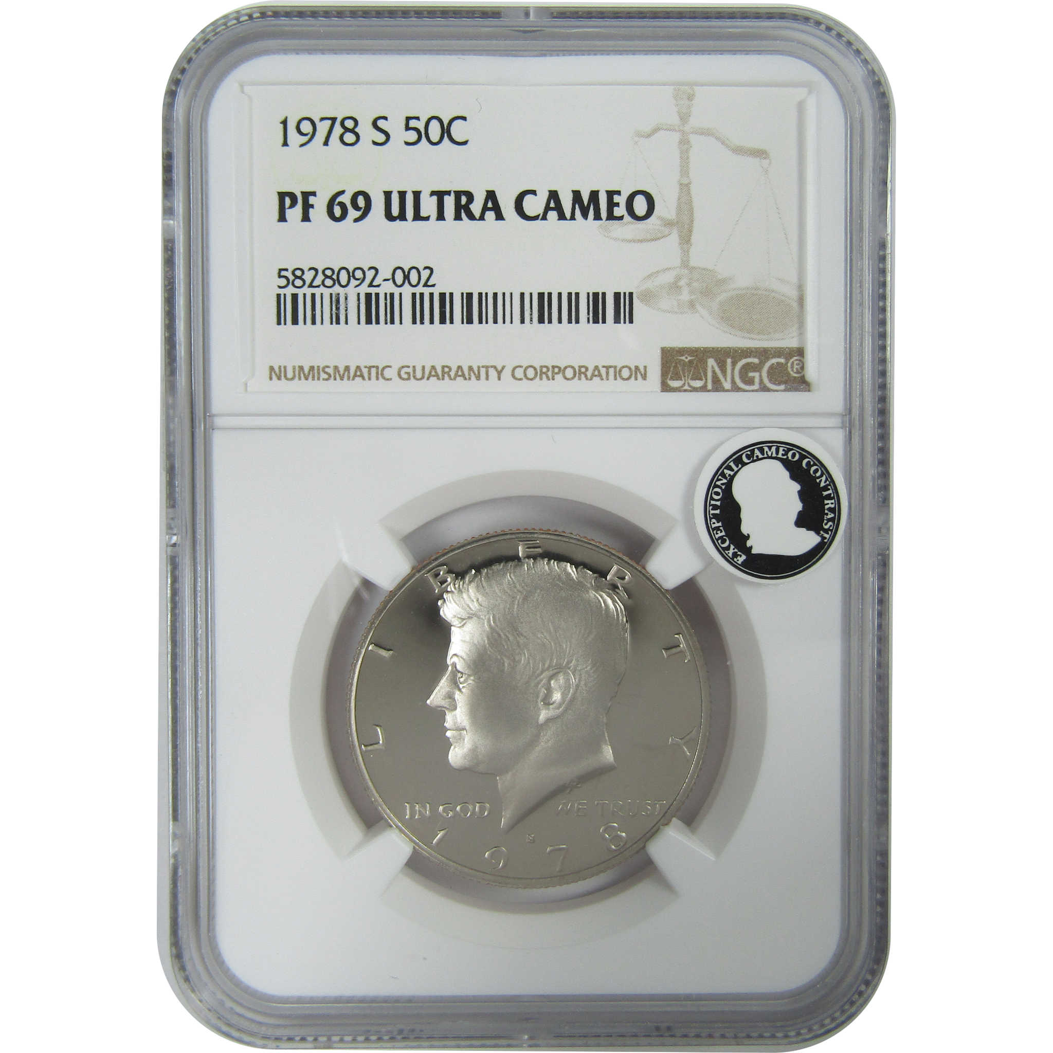 1978 S Kennedy Half Dollar PF 69 UCAM NGC Clad Proof 50c SKU:CPC9329