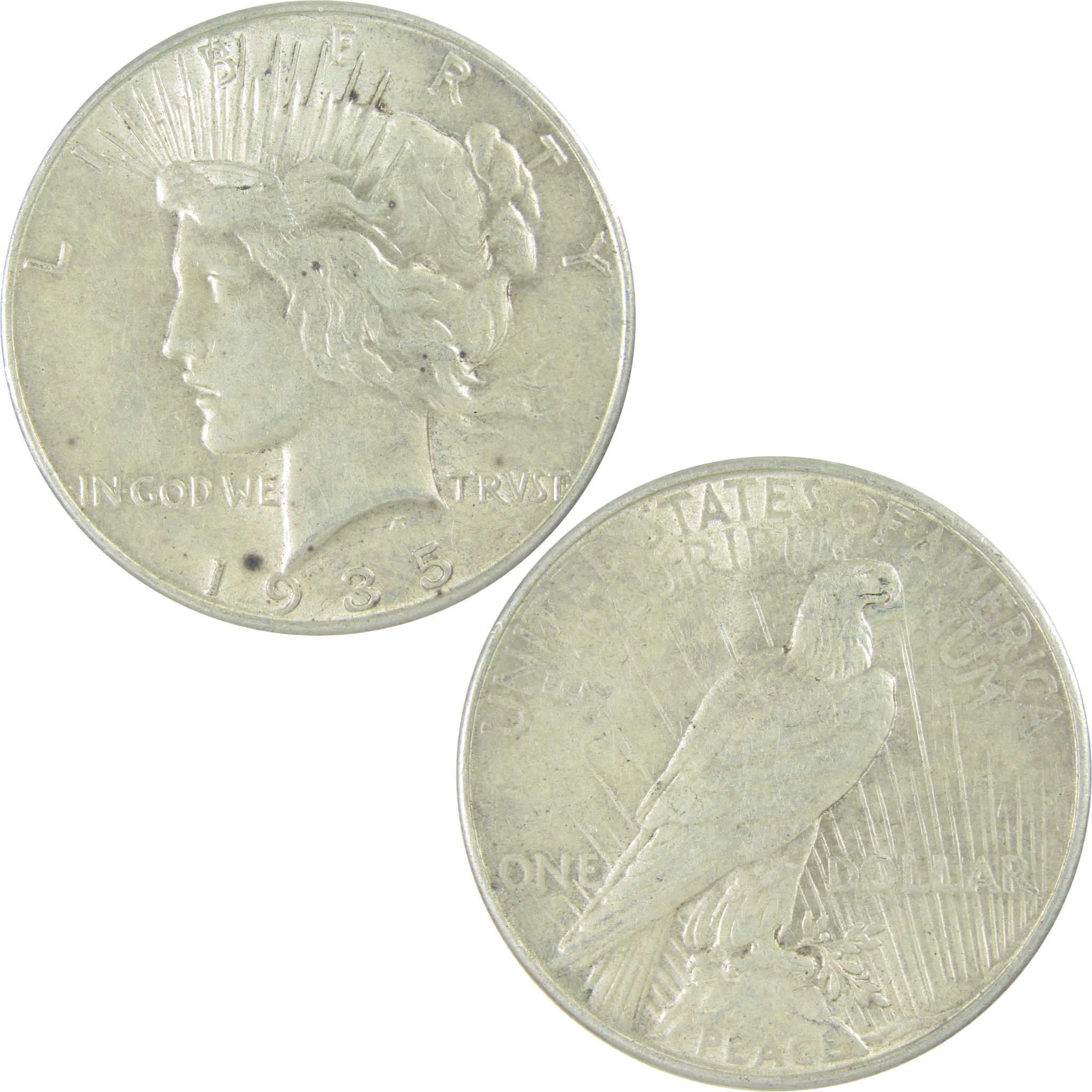 1935 Peace Dollar XF EF Extremely Fine Silver $1 Coin SKU:I16644