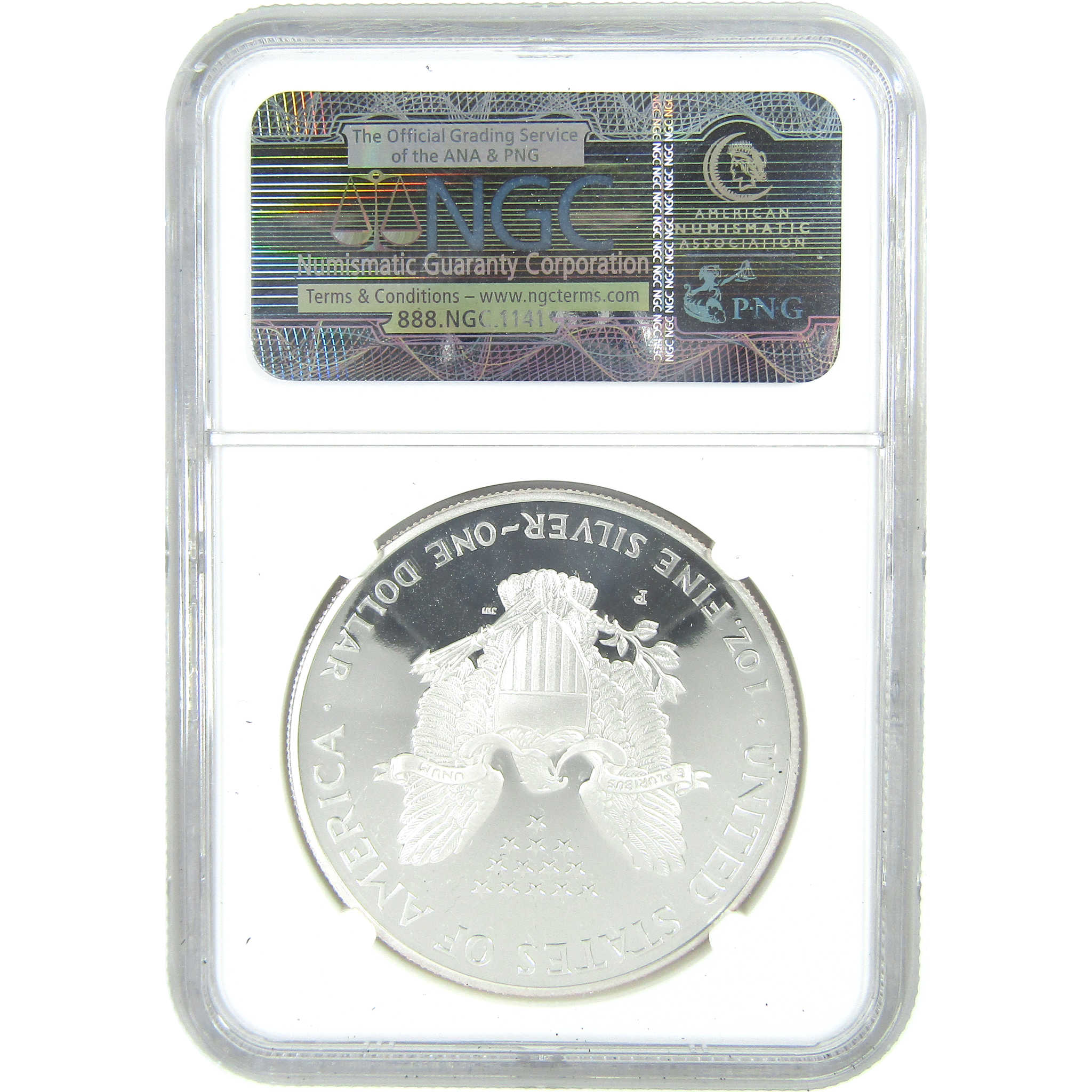 1996 P American Silver Eagle PF 69 UCAM NGC Proof $1 SKU:CPC9581