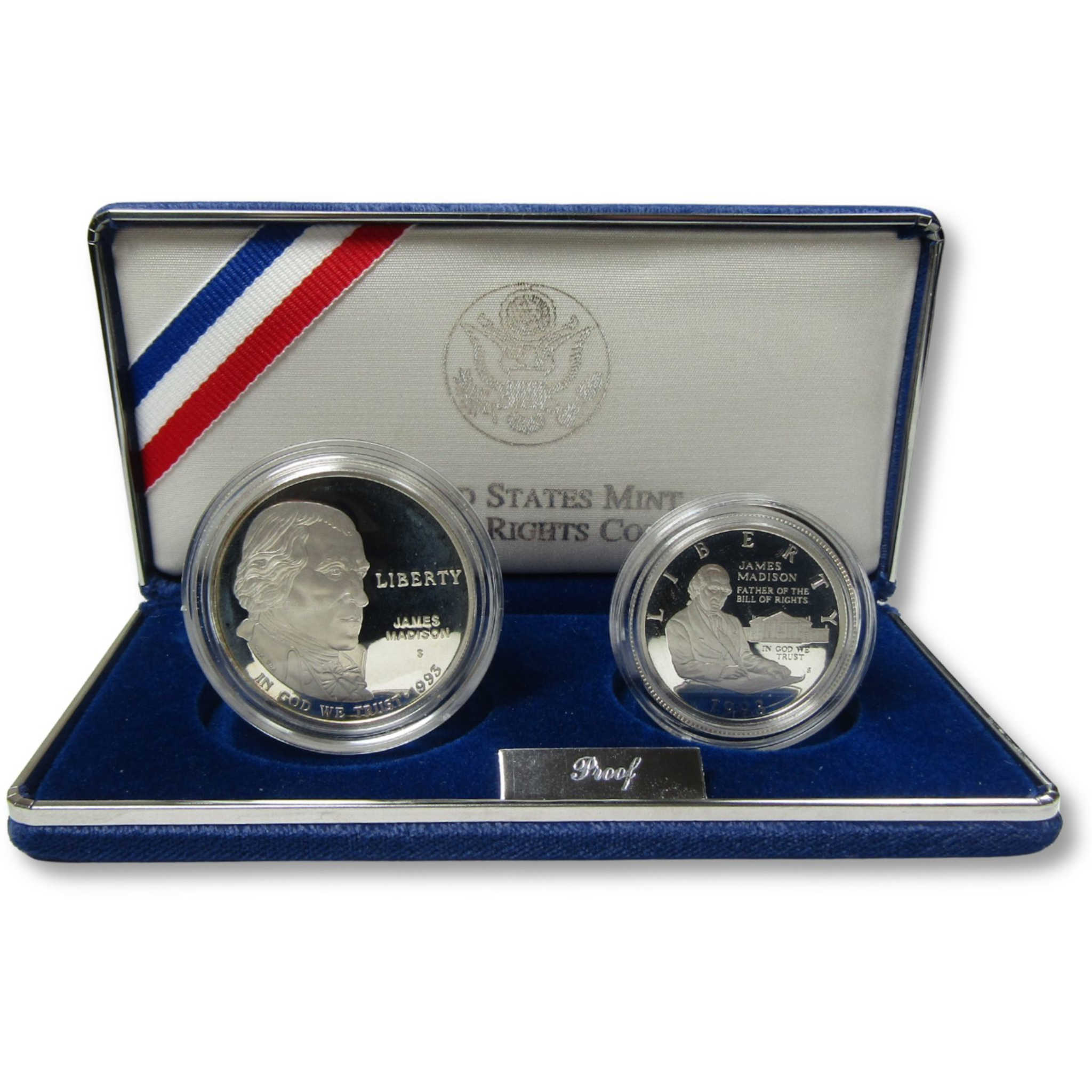 1993 S Bill of Rights Commemorative Two-Coin Proof Set OGP SKU:CP323