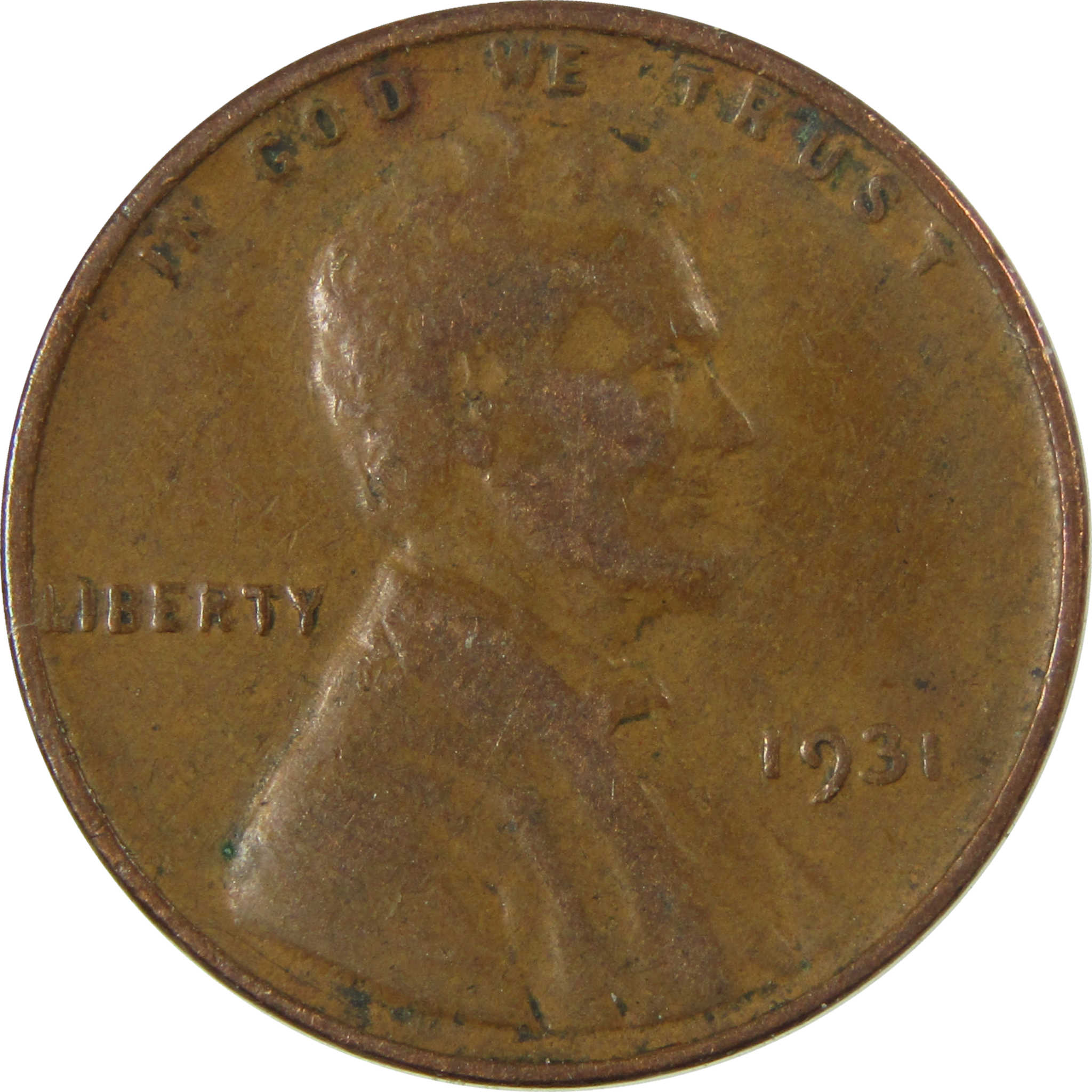 1931 Lincoln Wheat Cent VF Very Fine Penny 1c Coin SKU:I27157
