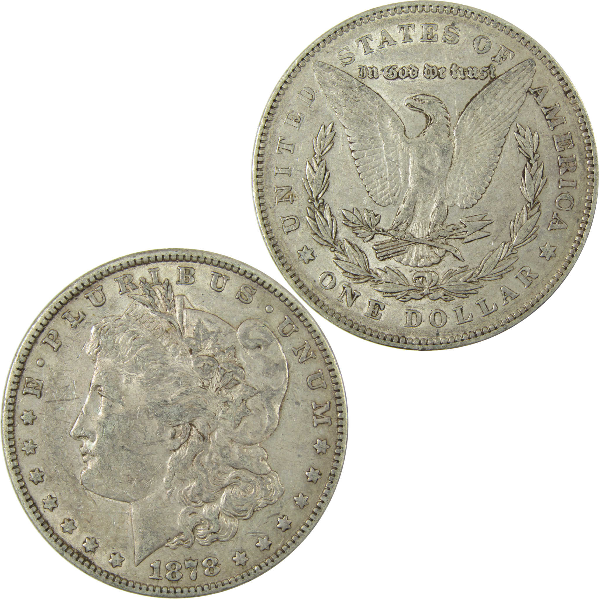 1878 7TF Rev 78 Morgan Silver Dollar XF EF Extremely Fine SKU:CP1633