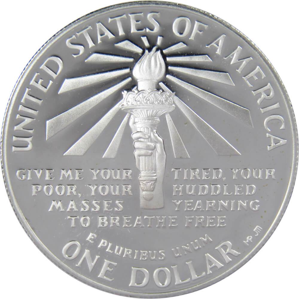 Statue of Liberty Commemorative Dollar 1986 S Choice Proof Silver $1