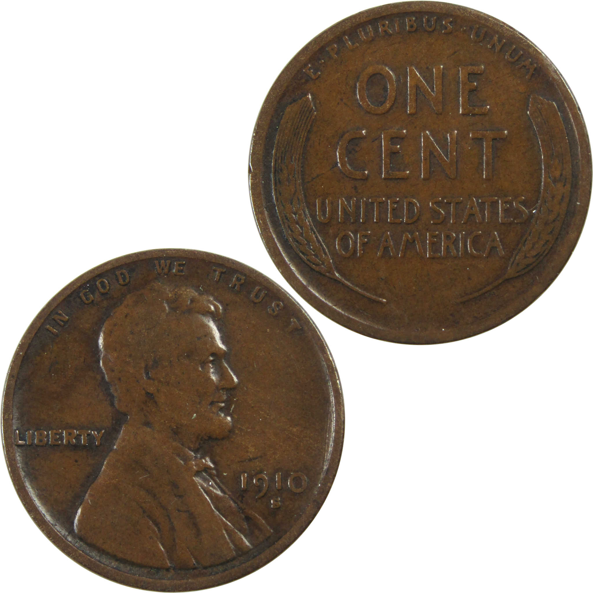 1910 S Lincoln Wheat Cent VG Very Good Penny 1c Coin SKU:I13406
