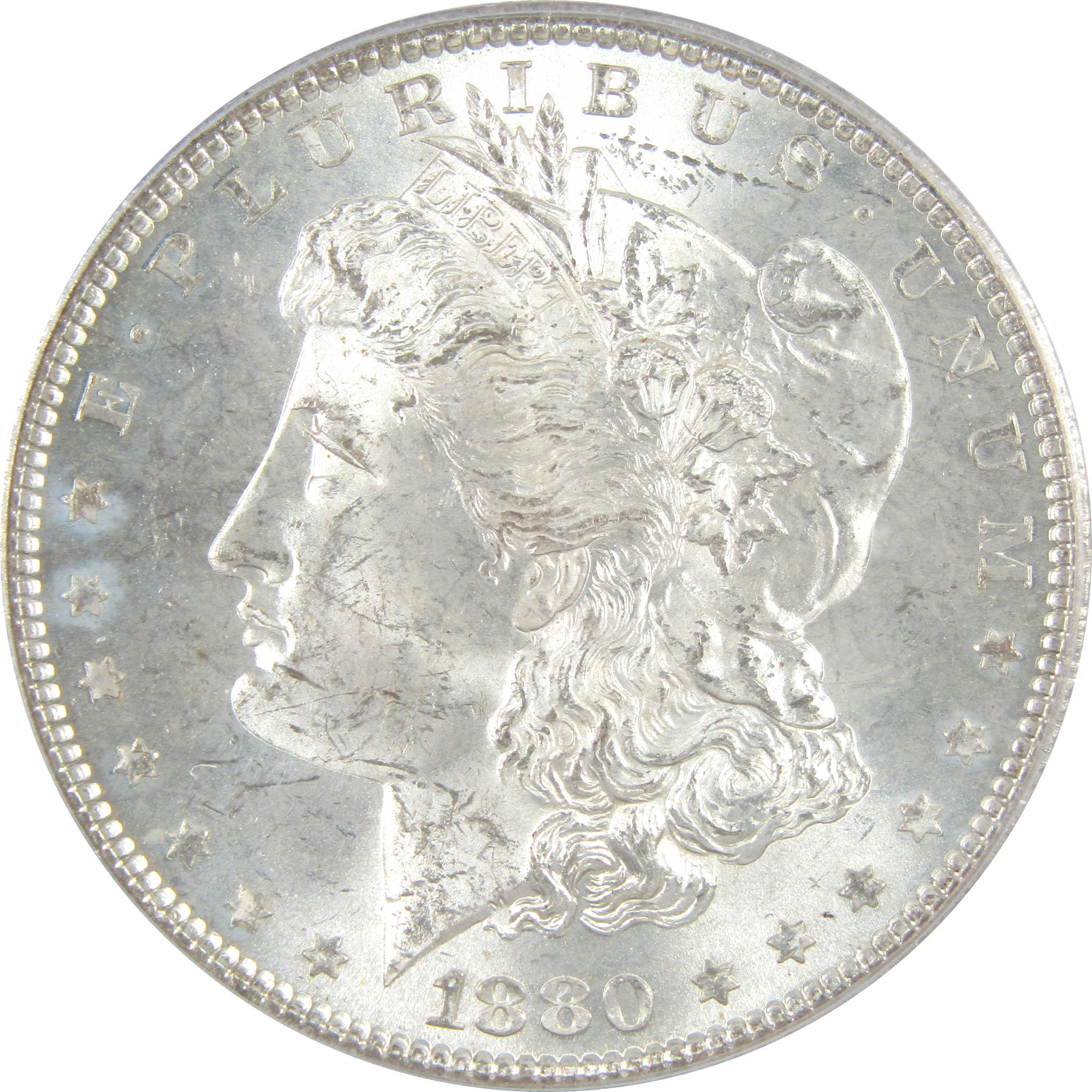 1880 VAM 25 0/9 Overdate Morgan Dollar MS 63 PCGS Silver SKU:CPC7342 - Morgan coin - Morgan silver dollar - Morgan silver dollar for sale - Profile Coins &amp; Collectibles