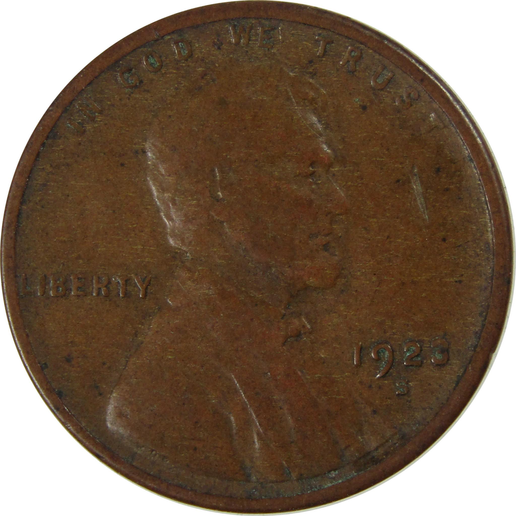 1923 S Lincoln Wheat Cent VF Very Fine Penny 1c Coin SKU:I26658