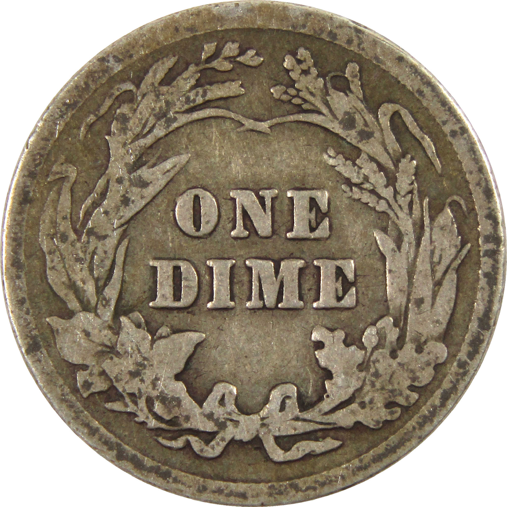 1910 Barber Dime G Good Silver 10c Coin