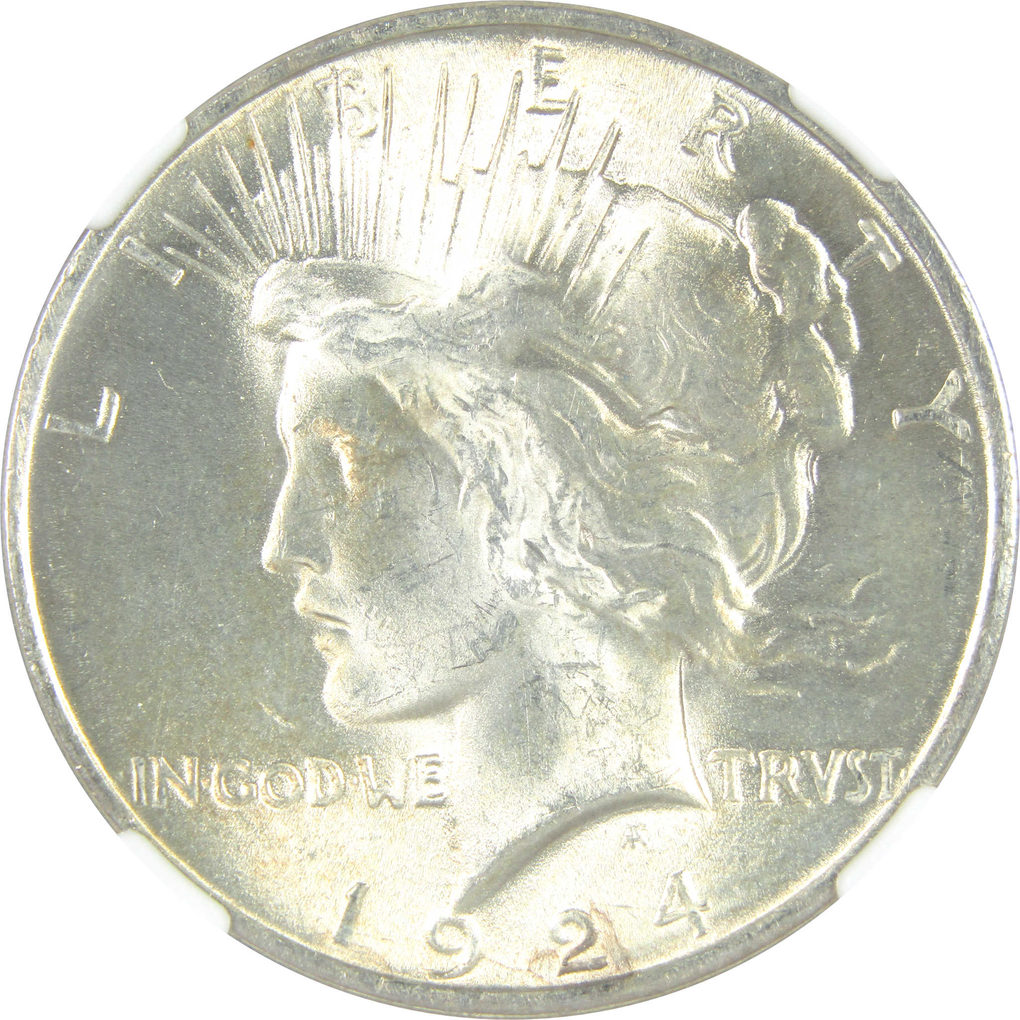 1924 Peace Dollar MS 63 NGC Silver $1 Uncirculated Coin SKU:I15289