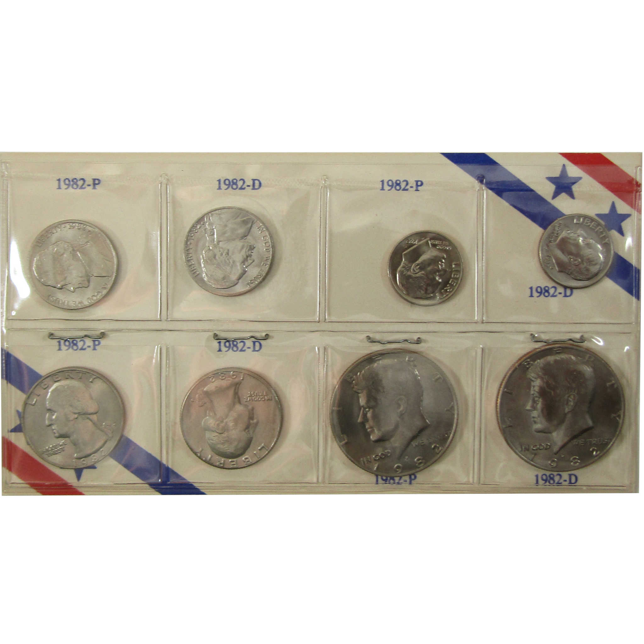1982 P&D Unofficial 15-Coin Uncirculated Mint Set SKU:I28188