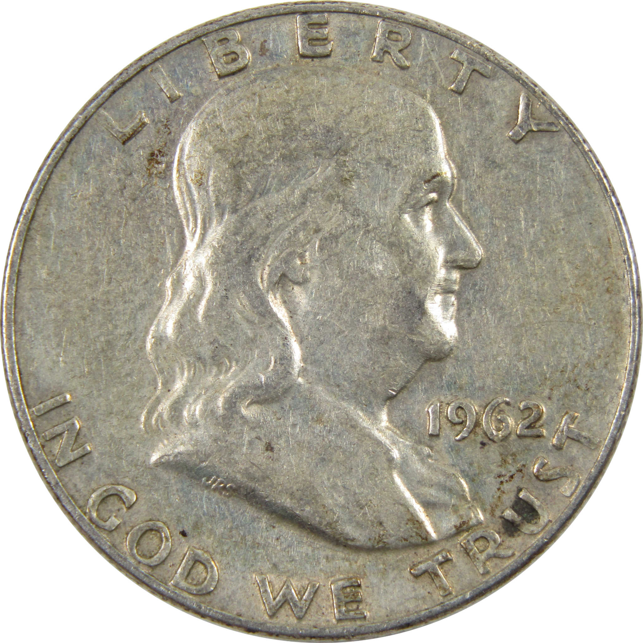 1962 D Franklin Half Dollar G Good 90% Silver 50c Coin