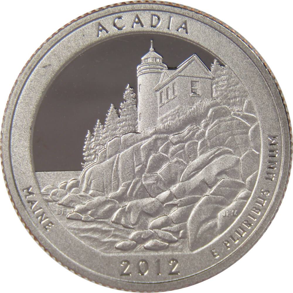2012 S Acadia National Park Quarter Clad Proof 25c Coin Collectible