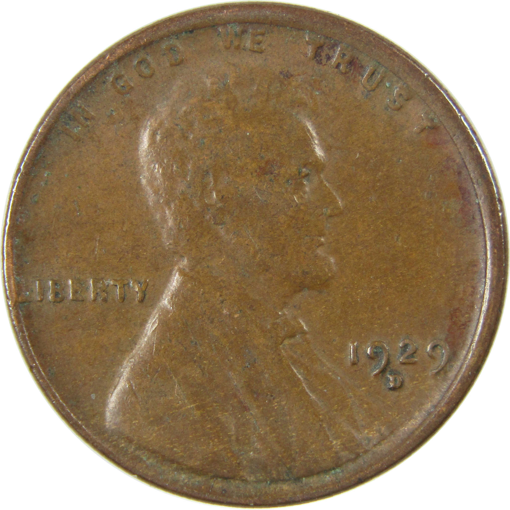 1929 D Lincoln Wheat Cent VF Very Fine Penny 1c Coin SKU:I27277