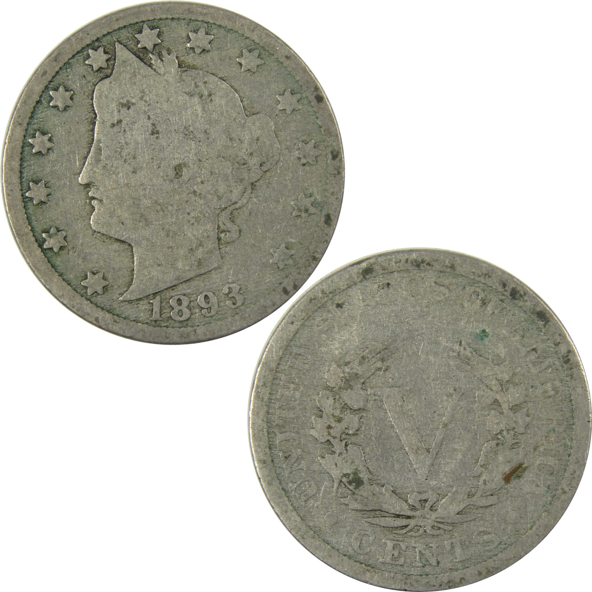 1893 Liberty Head V Nickel AG About Good 5c Coin SKU:I27219