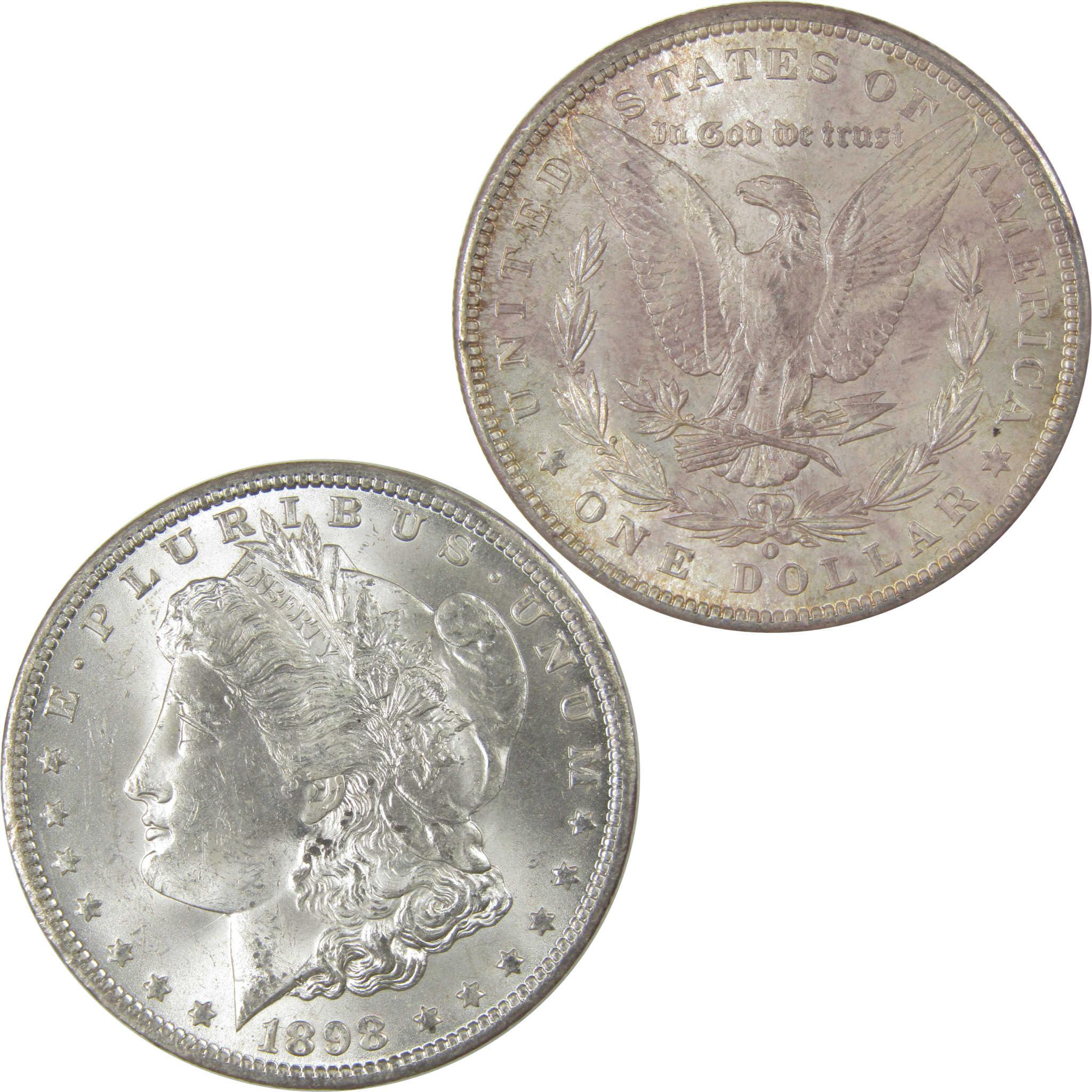 1898 O Morgan Silver Dollar Uncirculated Mint State Toned SKU:I24031