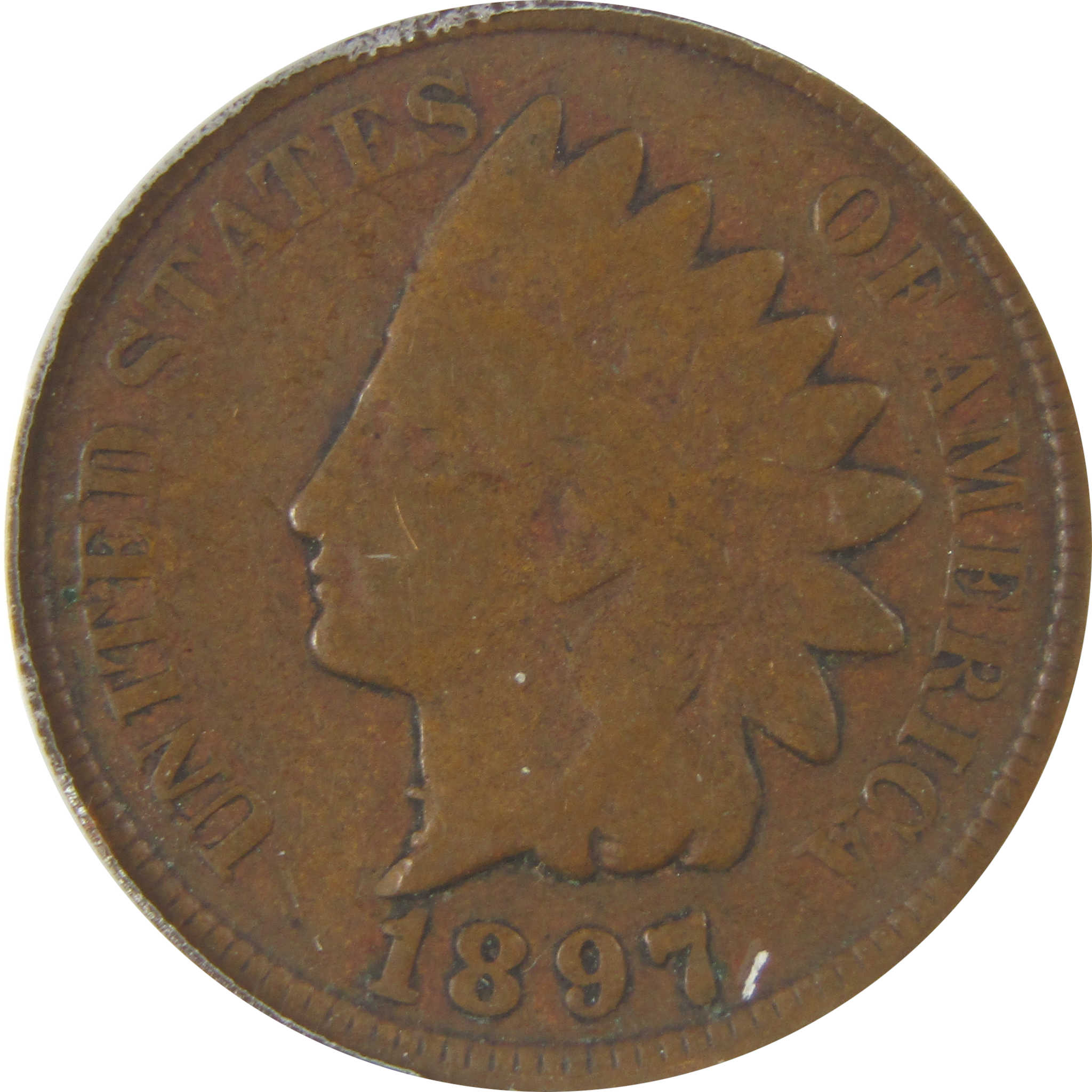 1897 FS-401 Snow-1 MPD-001 Indian Head Cent G 4 ANACS Penny SKU:I20780