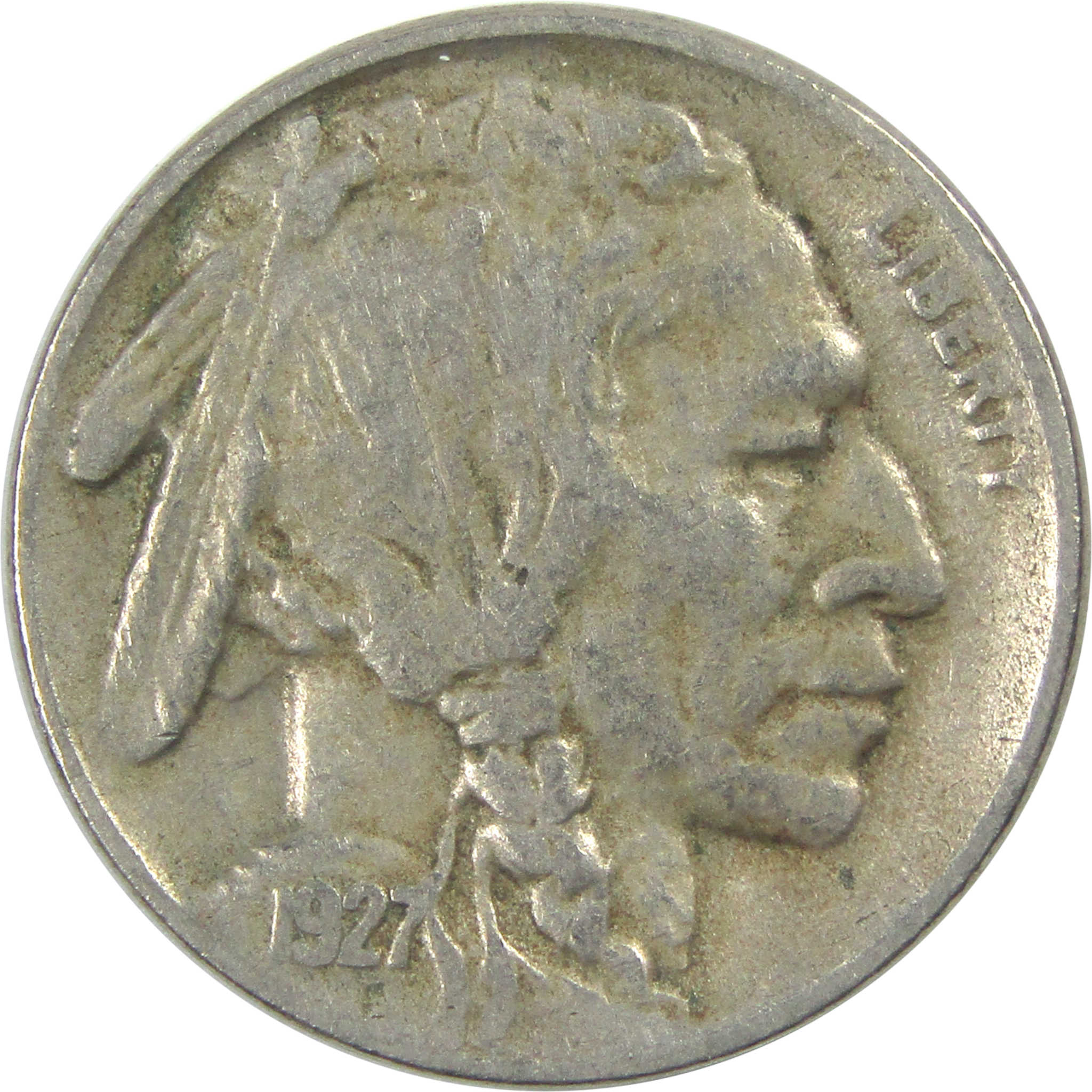 1927 S Indian Head Buffalo Nickel VF Very Fine 5c Coin SKU:I15355