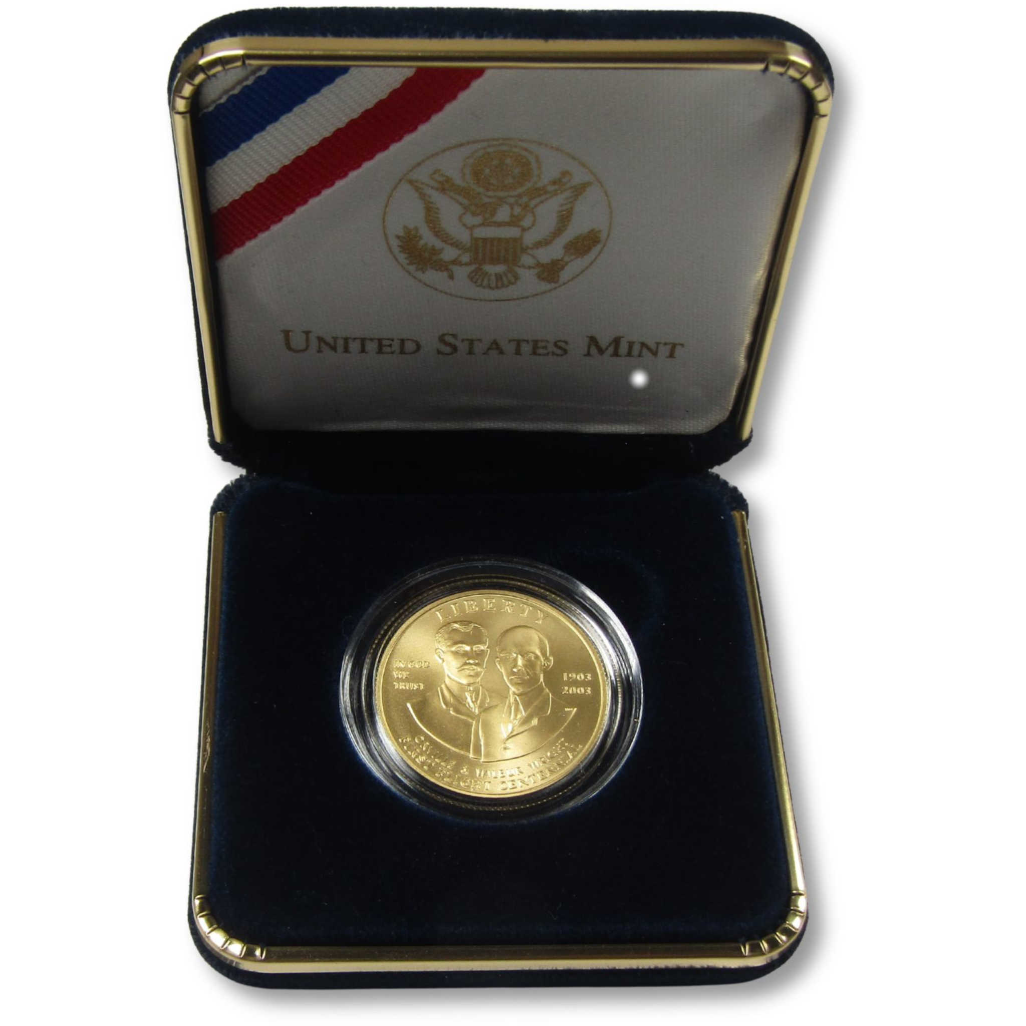 2003 W First Flight Commemorative Gold $10 Uncirculated OGP COA